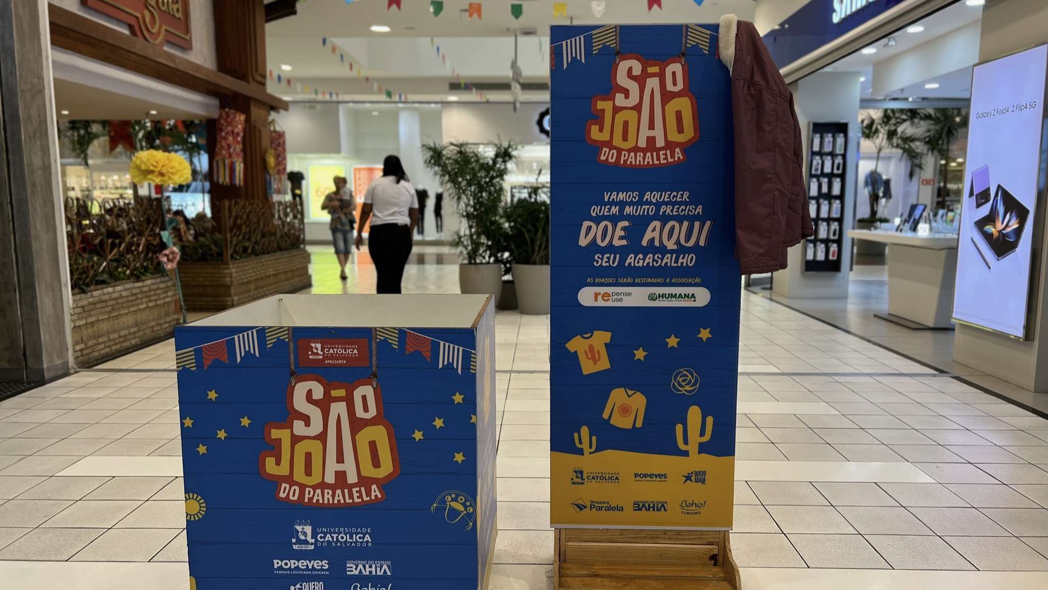 Solidariedade: Shopping Paralela e Humana Brasil se unem em campanha de arrecadação de agasalhos