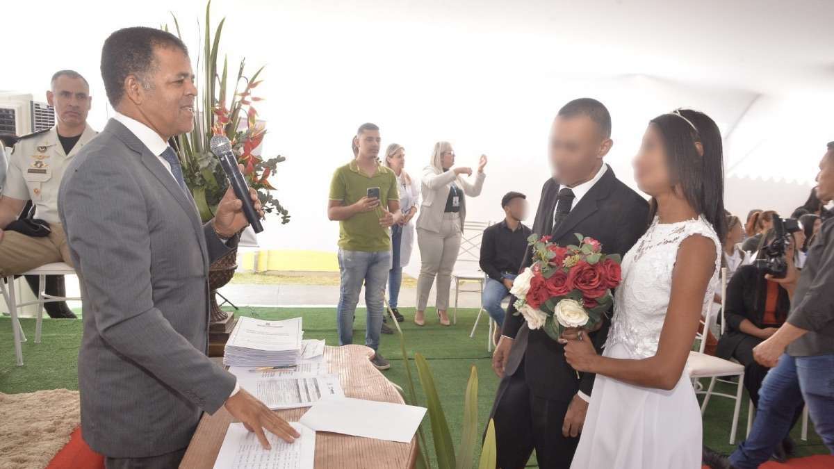 Maior casamento coletivo em estabelecimento penal é promovido pela Corregedoria Geral do TJBA em parceria com a SEAP