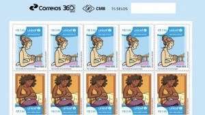Correios e UNICEF celebram a Semana Mundial de Aleitamento Materno com selos comemorativos