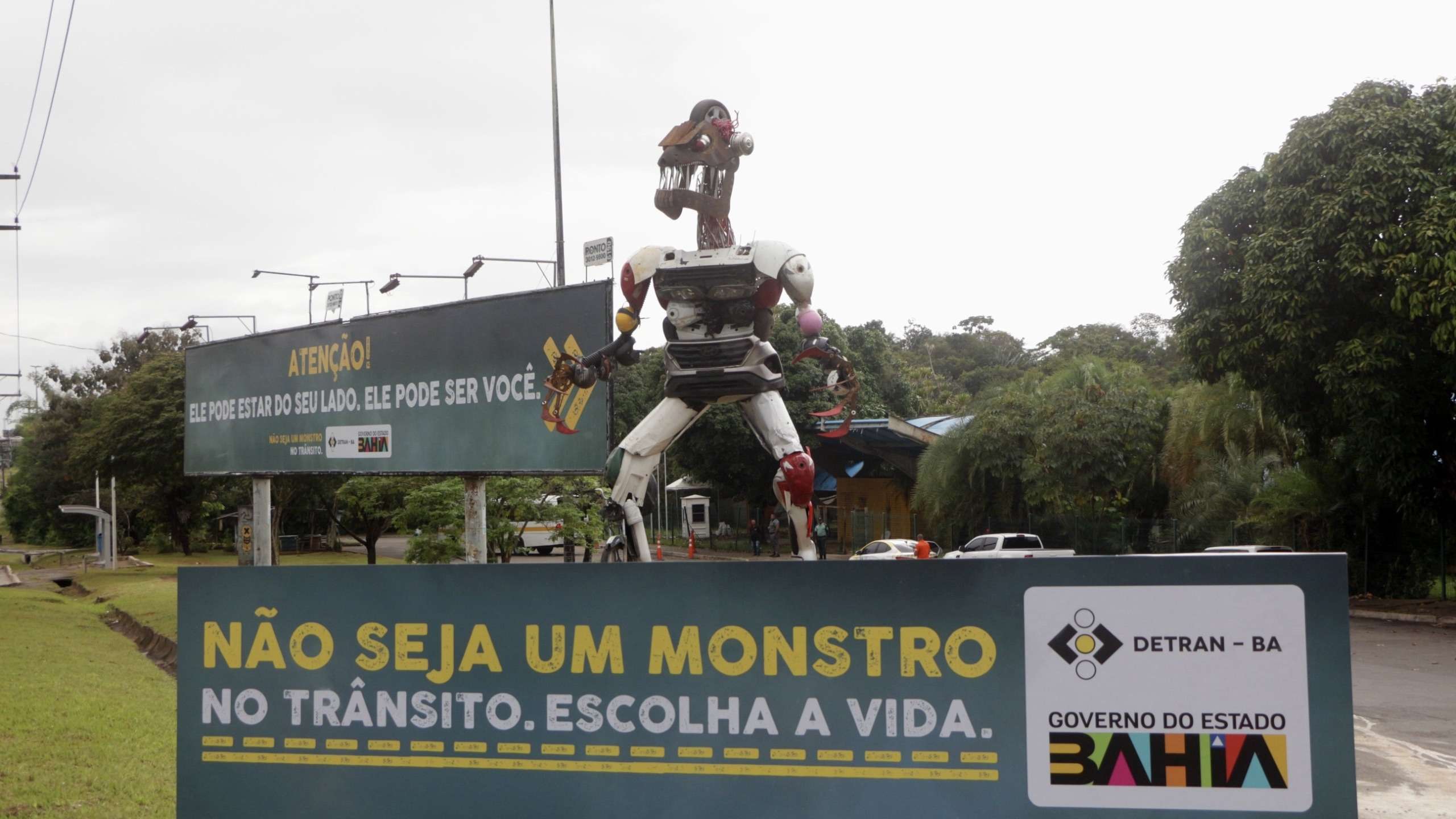 ‘Monstro’ inaugurado em Salvador reforça campanha educativa do Detran-BA