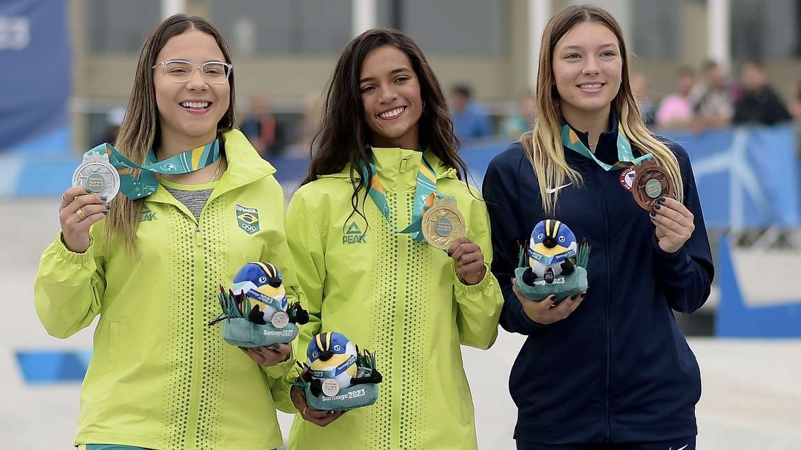 Rayssa Leal e atleta de Mountain Bike conquistam primeiras medalhas do Brasil nos jogos Pan-Americanos