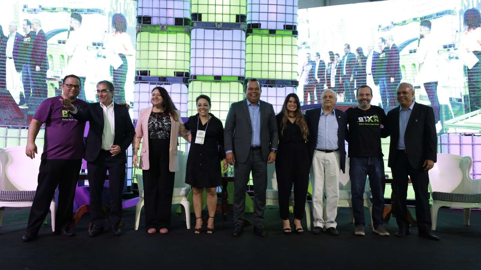 Representantes de startups discutem o desenvolvimento do setor de tecnologia da Bahia no BTX 2023