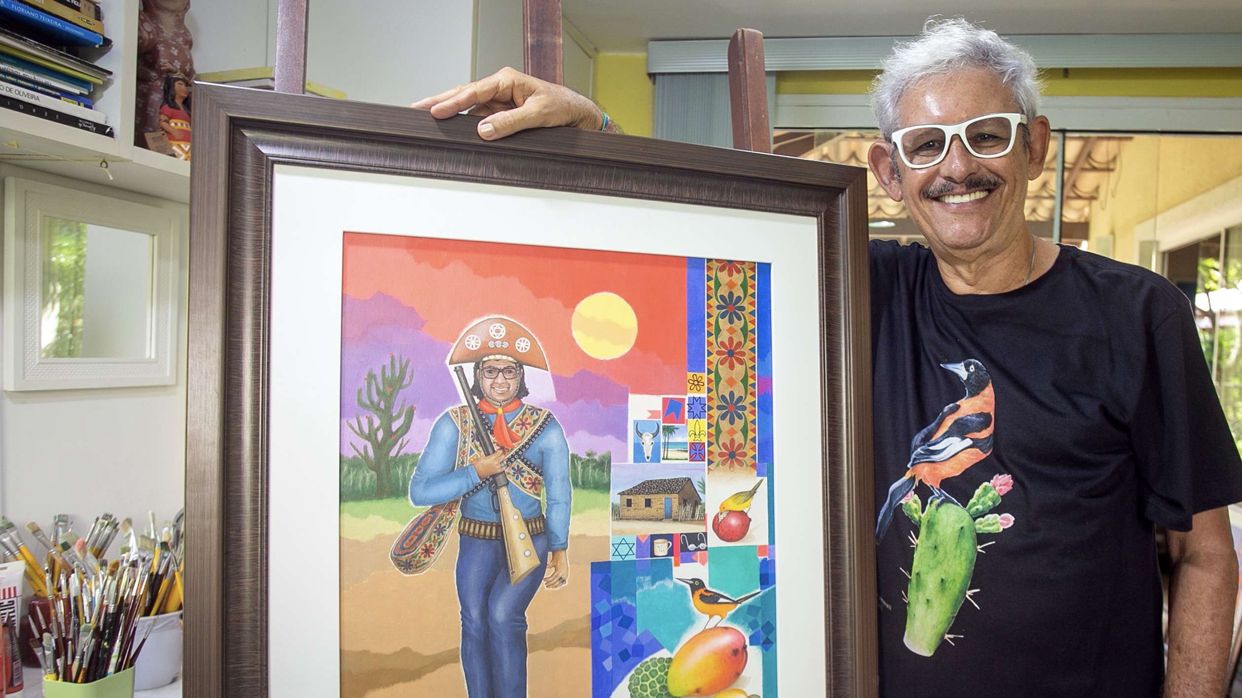 Salvador recebe a exposição “As Cores no Cangaço” do artista iraraense João Martins