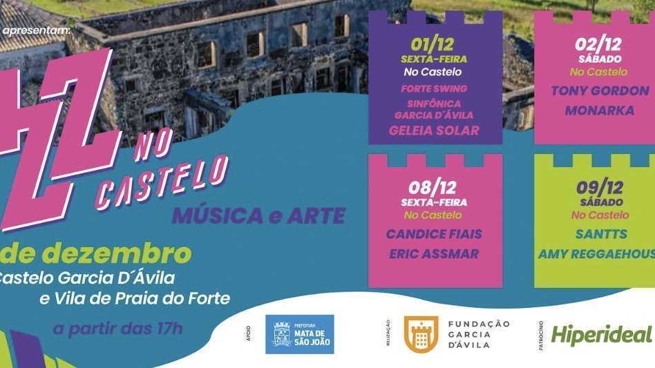 Festival Jazz no Castelo retorna à Praia do Forte com melodia e encanto
