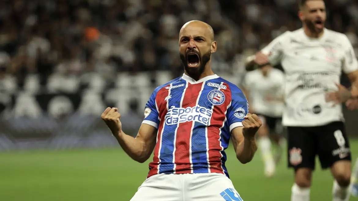 Bahia goleia corinthians por 5 a 1 e deixa a zona de rebaixamento