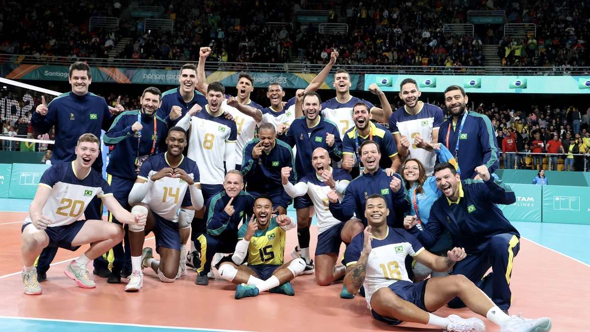 Brasil avança às semifinais do vôlei masculino no Pan ao vencer Cuba em partida eletrizante