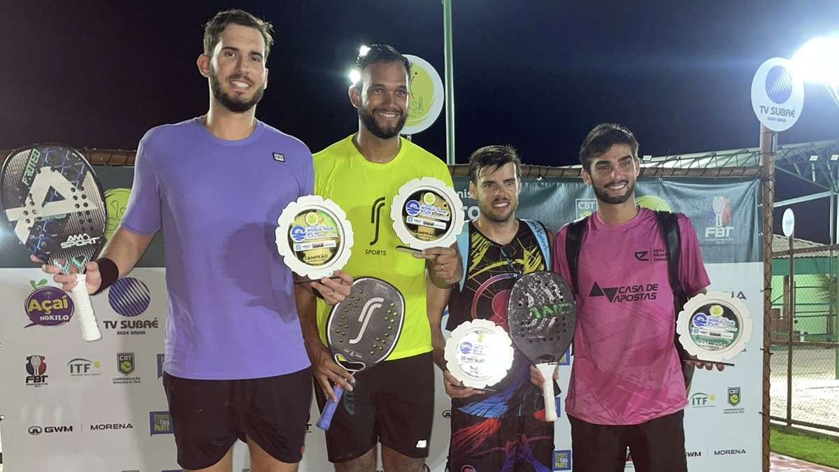 Duplas de Salvador brilham no primeiro torneio internacional de Beach Tennis na Bahia