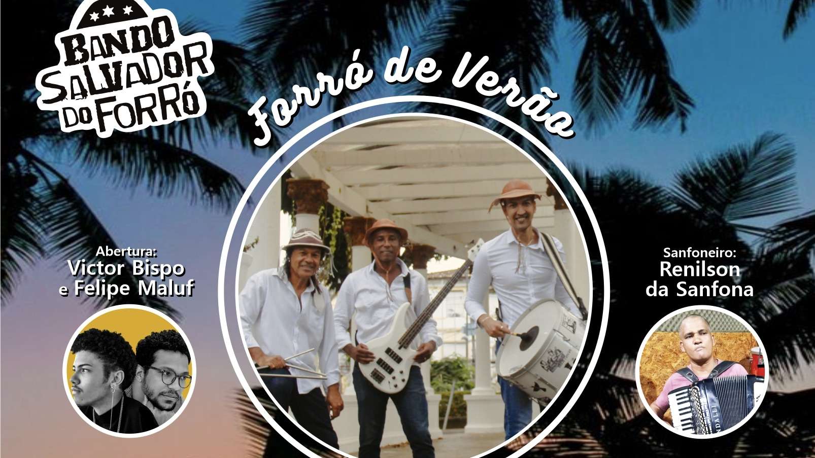 Forró de Verão na Ribeira: Bando Salvador do Forró anima as noites de janeiro na Varanda da Casa Branca do SESI