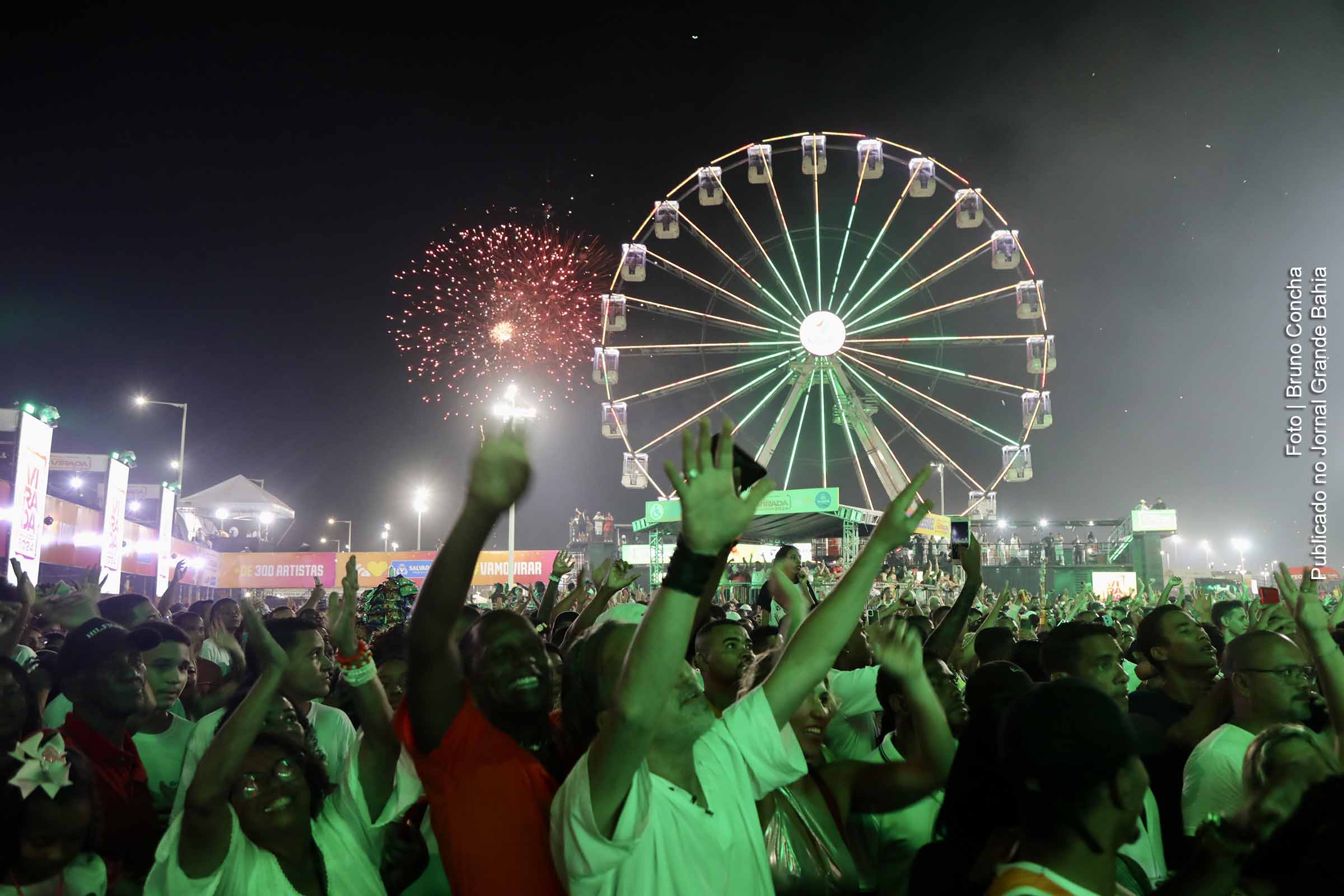 O Festival Virada Salvador encerra o ano com um espetáculo pirotécnico de 15 minutos na Arena Daniela Mercury, celebrando a virada para 2024 em grande estilo.