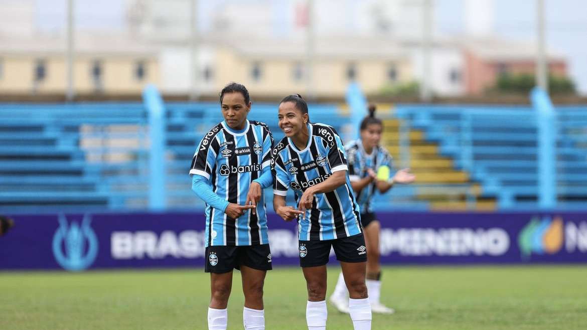 Grêmio goleia Avai/Kindermann por 6 a 0 no brasileirão feminino; Botafogo e Atlético Mineiro empatam