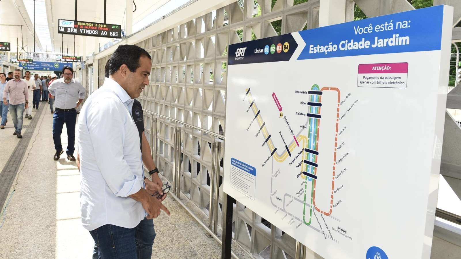 Prefeito Bruno Reis realiza vistoria final das obras do segundo trecho do BRT