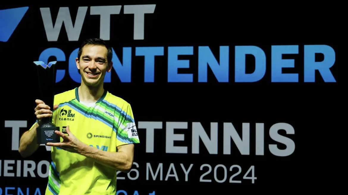 Hugo Calderano conquista título do WTT contender Rio de Janeiro