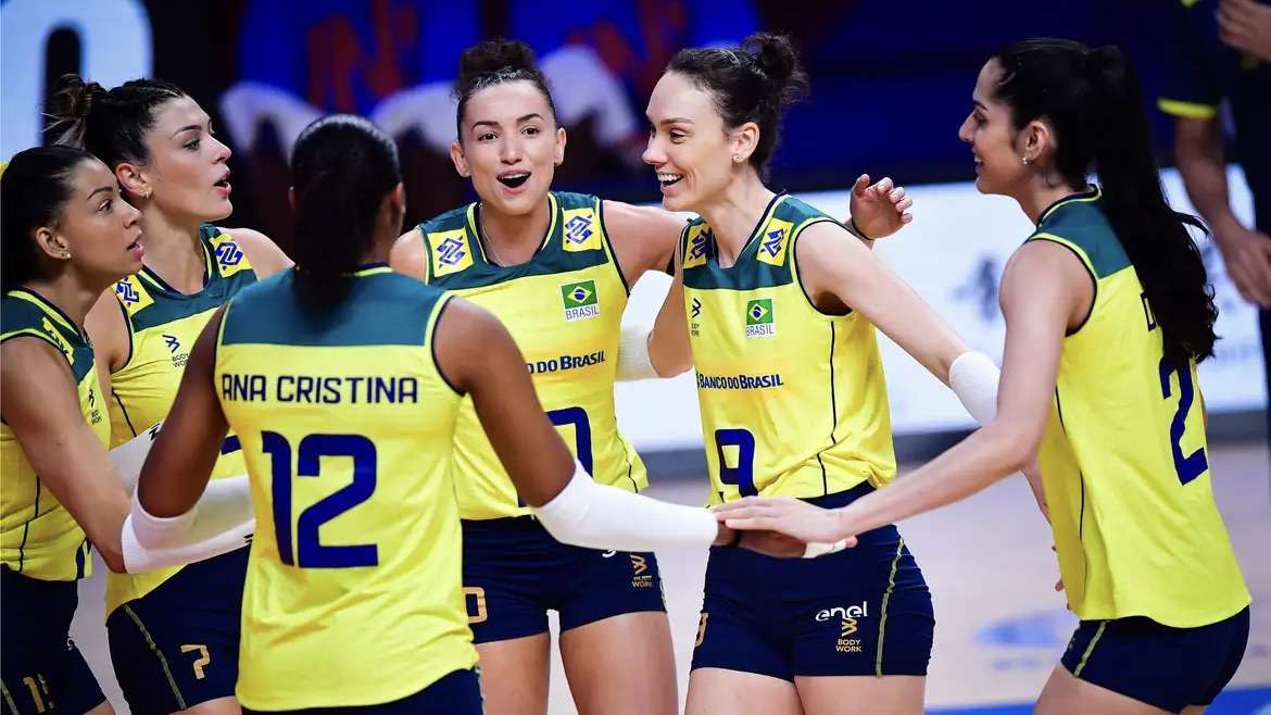 Brasil emplaca sexta vitória consecutiva na liga das nações de vôlei