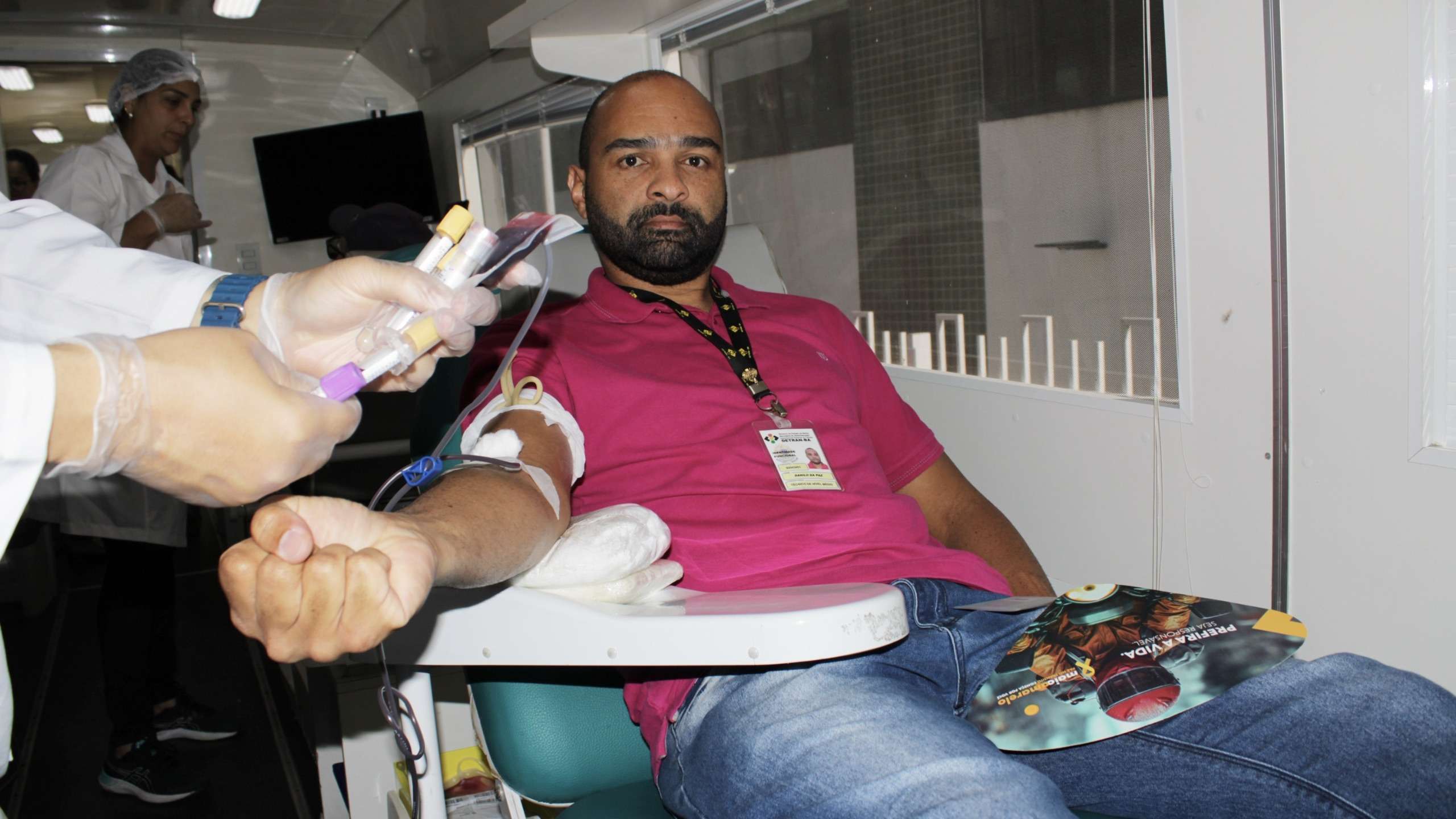 Detran-BA e Hemoba iniciam campanha de doação de sangue.