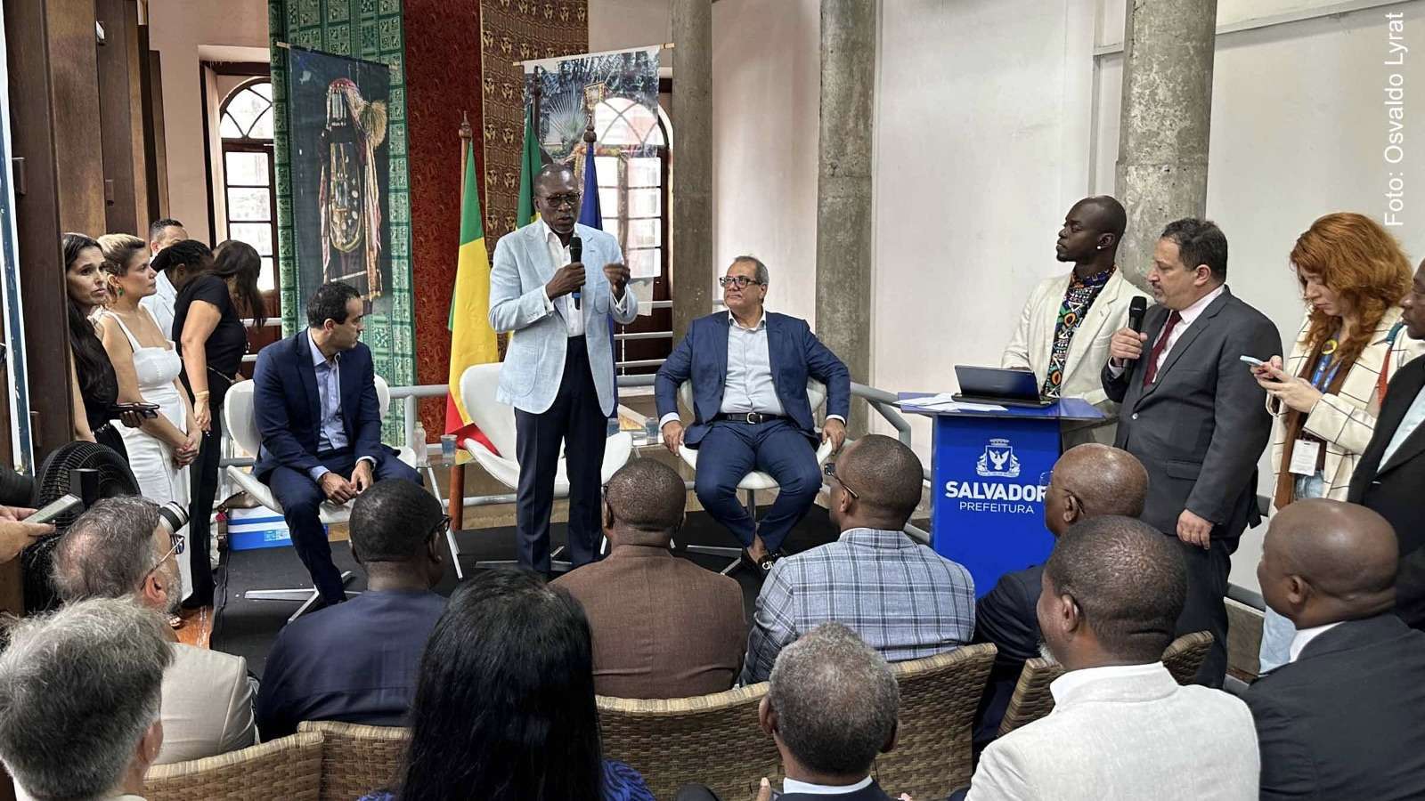 Presidente do Benin recebe homenagens da Câmara Municipal de Salvador