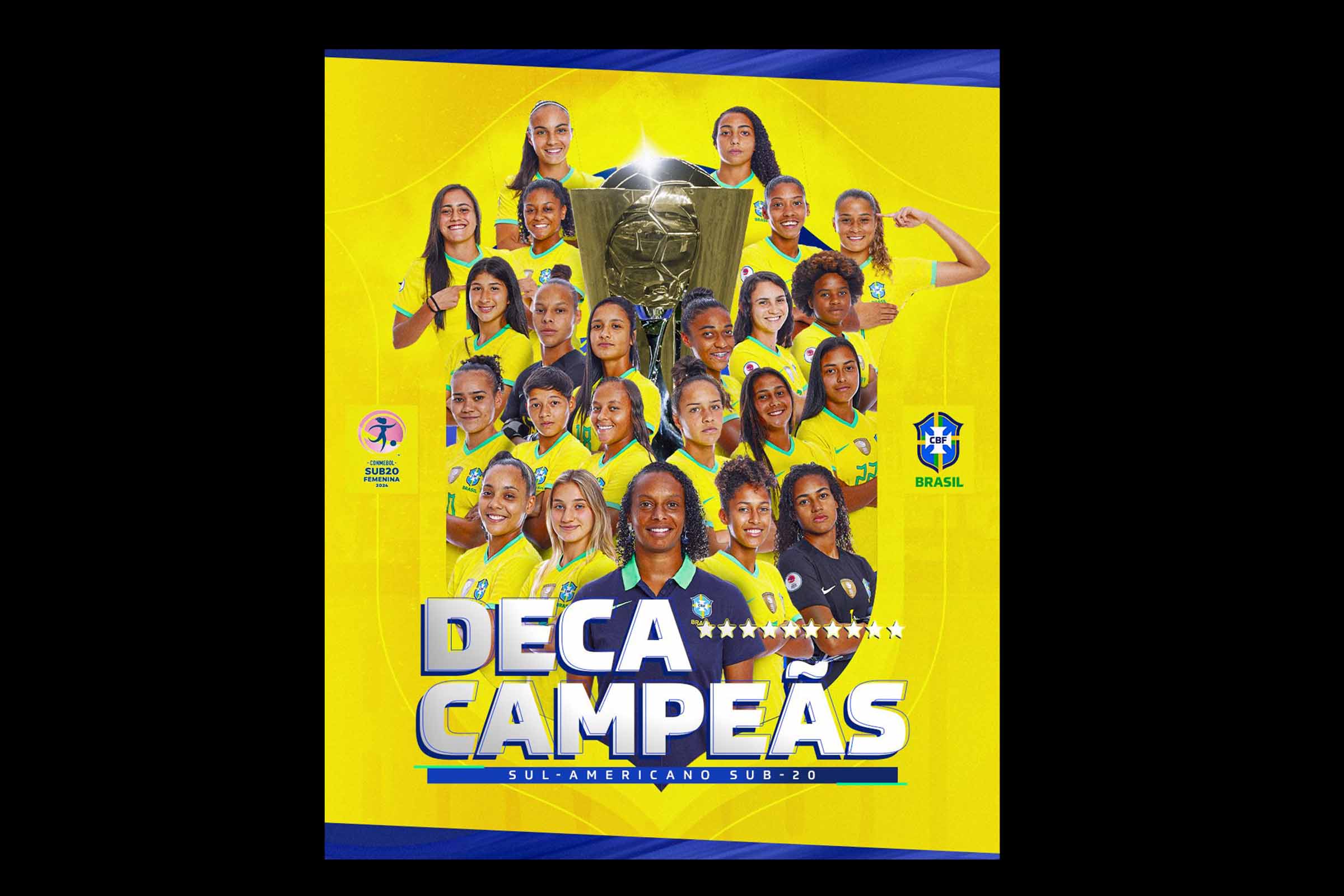 Brasileiras conquistam 10º título sul-americano Sub 20 de forma antecipada