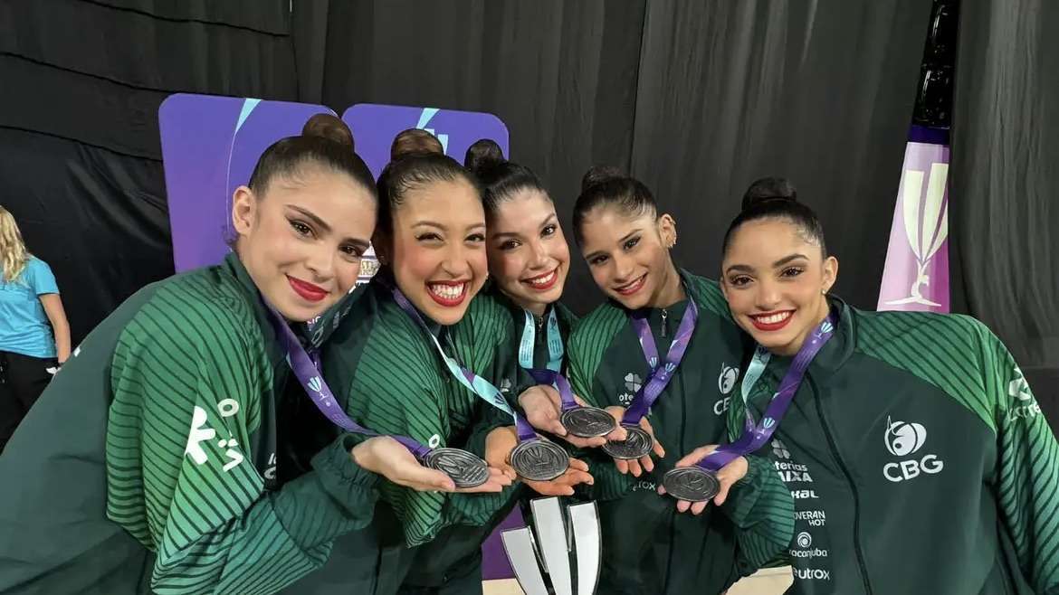 Brasil conquista prata na ginástica rítmica na última competição antes das Olimpíadas de Paris