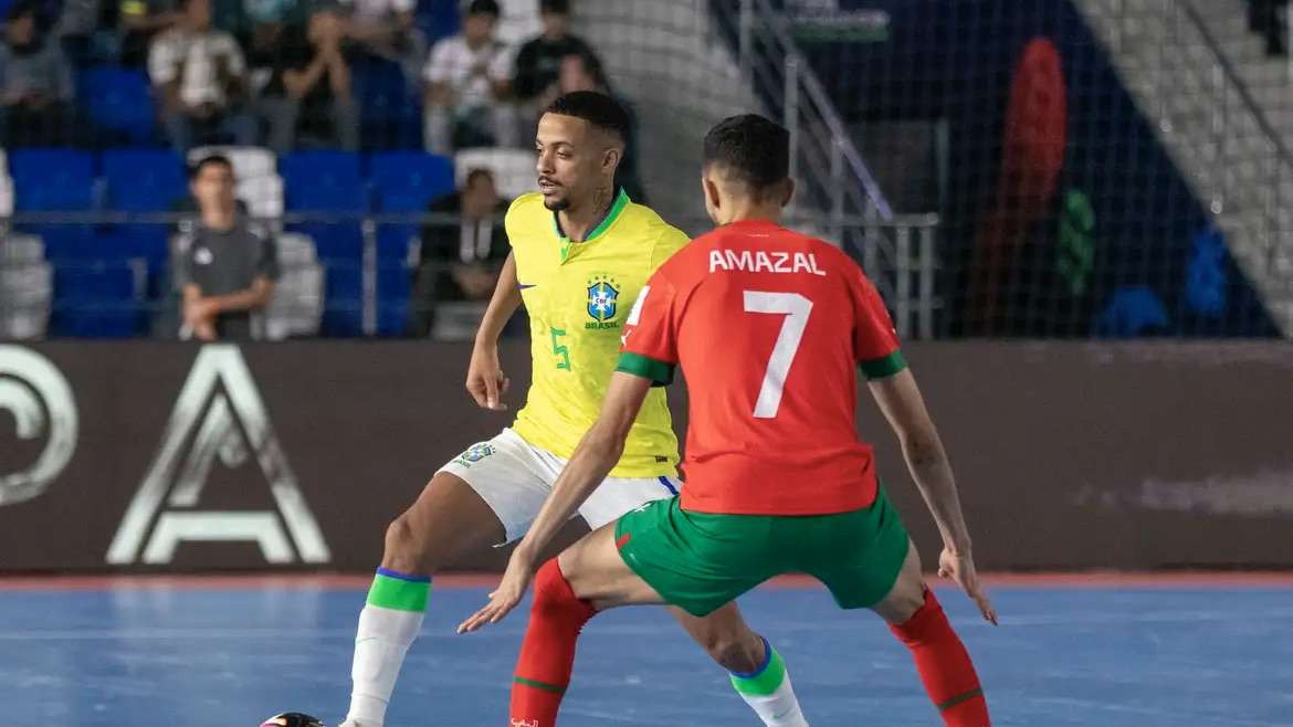 Brasil avança para as semifinais da copa do mundo de Futsal após vitória sobre Marrocos