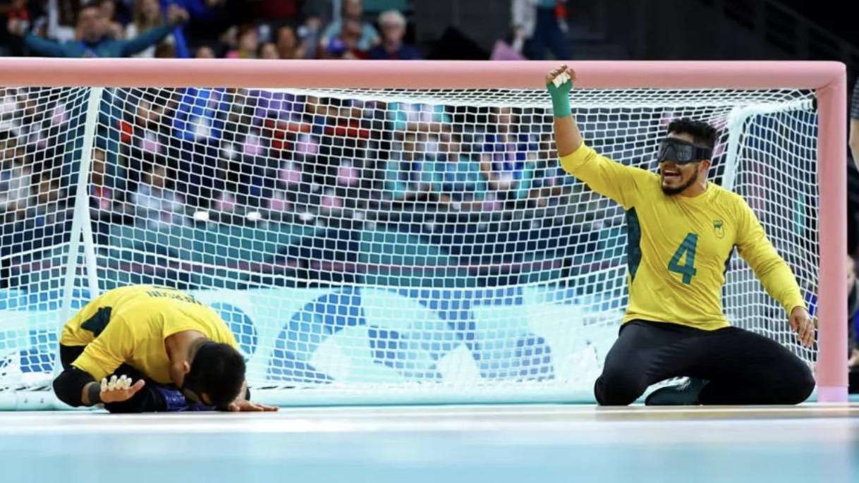 Brasil conquista medalha de bronze no goalball masculino em Paris