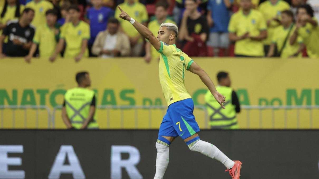 Andreas Pereira destaca vitória da seleção brasileira após golaço contra o Peru