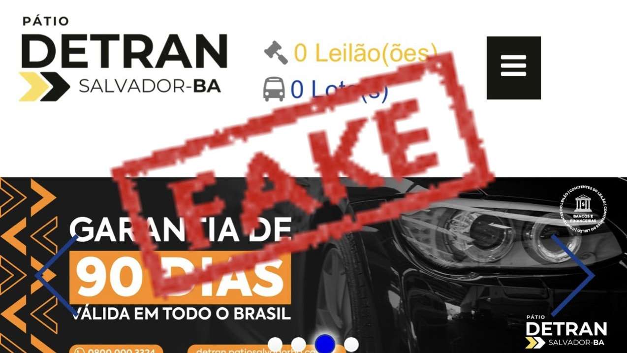 Detran Bahia alertas sobre tentativas de golpes e falsos leilões