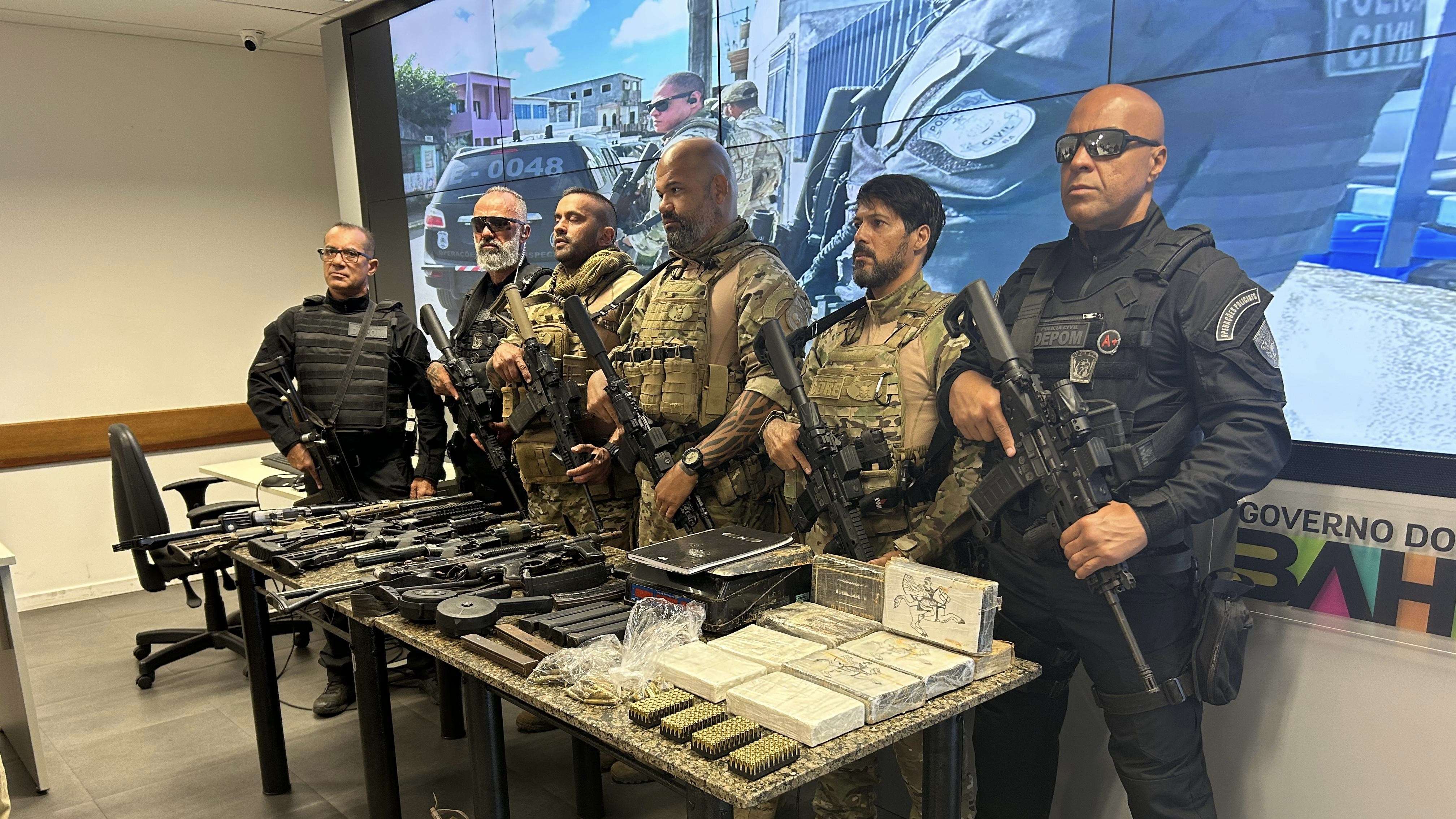 Forças de Segurança da Bahia estabelecem novo recorde de apreensões de fuzis