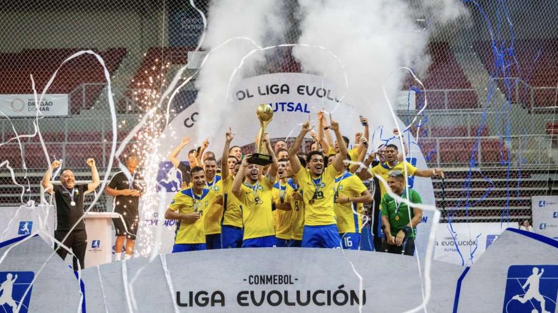 Seleção Brasileira conquista a CONMEBOL liga evolução de Futsal da Zona Norte e avança para a final