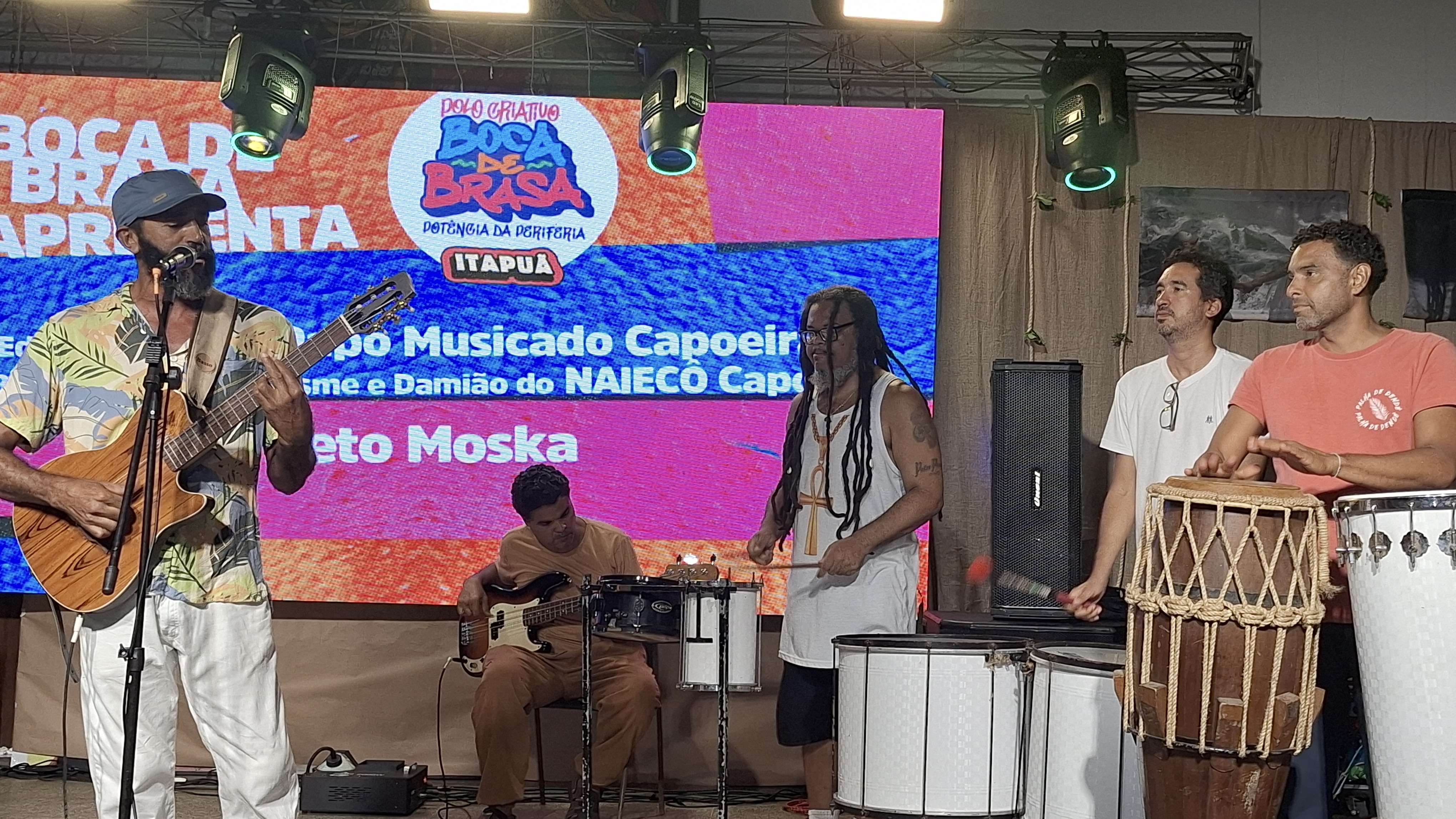 Boca de Brasa promove fortalecimento da cultura e profissionalização artística em Itapuã