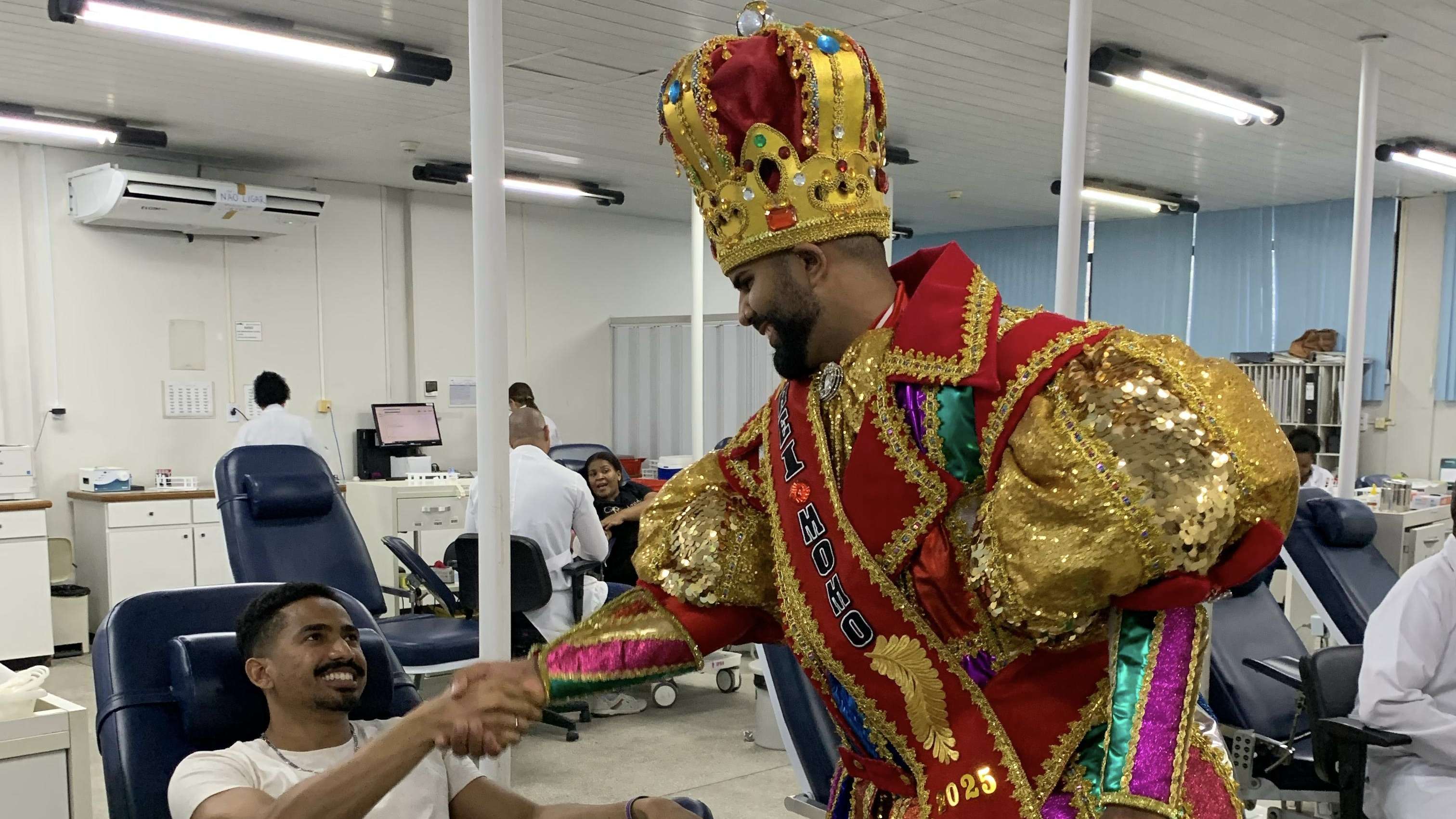 Hemoba promove campanha com artistas do axé para incentivar doação de sangue em Salvador.