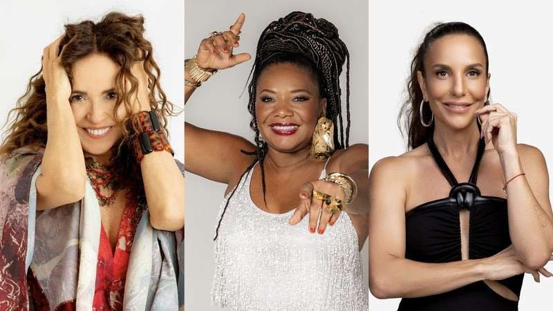 Margareth Menezes celebra 40 anos do Axé Music com show especial ao lado de Ivete Sangalo e Daniela Mercury