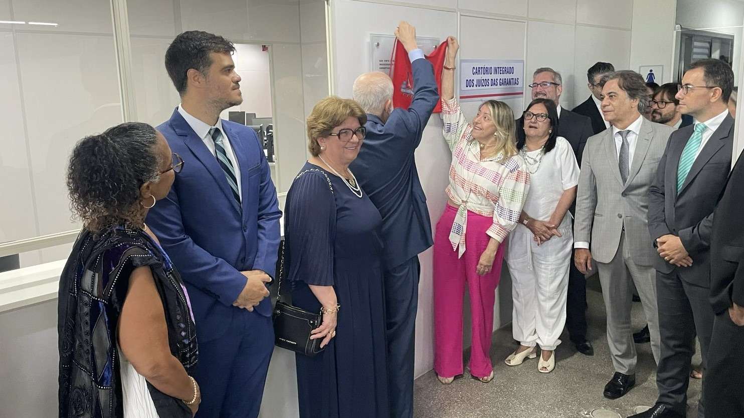 TJBA inaugura cartório integrado das varas das garantias no Fórum Criminal de Salvador.
