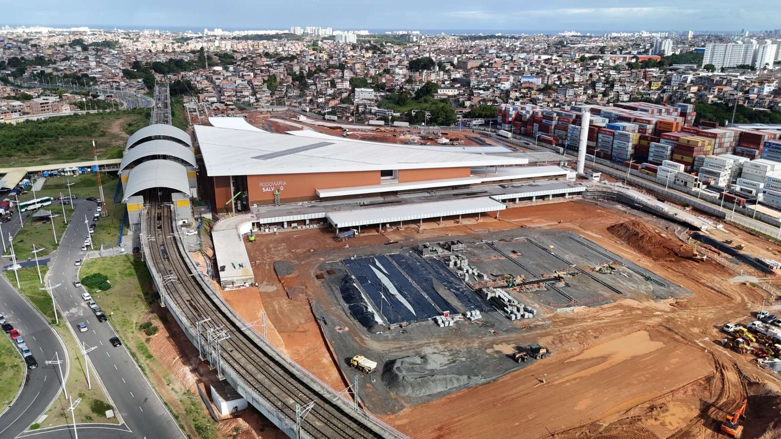 Obras da nova Rodoviária de Salvador alcançam 84% de execução com entrega prevista para outubro.