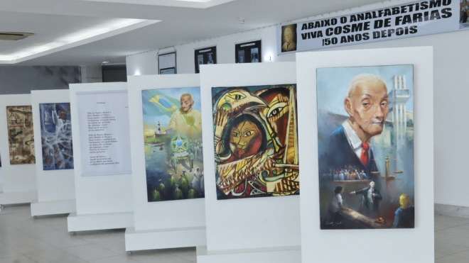 Exposição na Câmara de Salvador relembra 150 anos de Cosme de Farias.