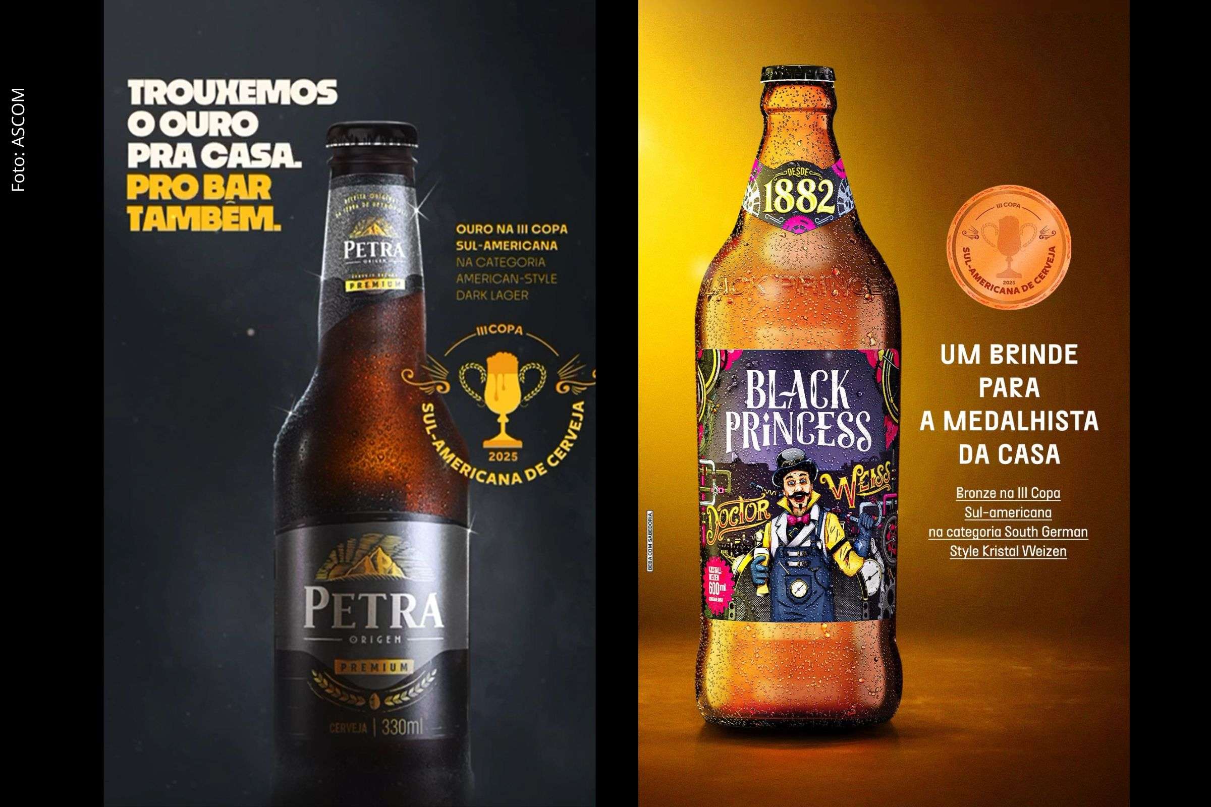 Cervejas do Grupo Petrópolis são premiadas com ouro e bronze em concurso internacional no Rio Grande do Sul.