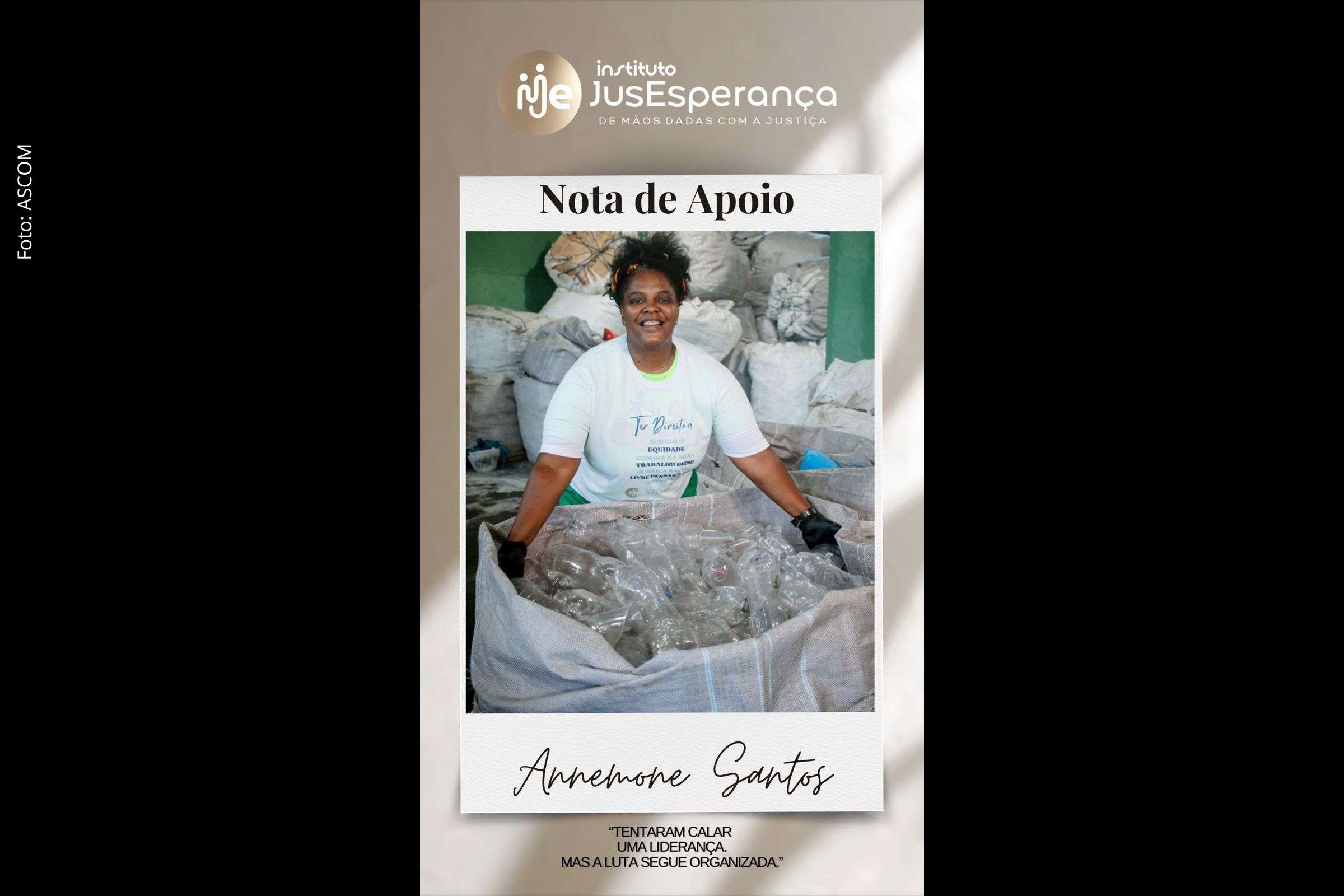 Instituto Jus Esperança publica nota de apoio à ativista Annemone Santos após atentado em Salvador