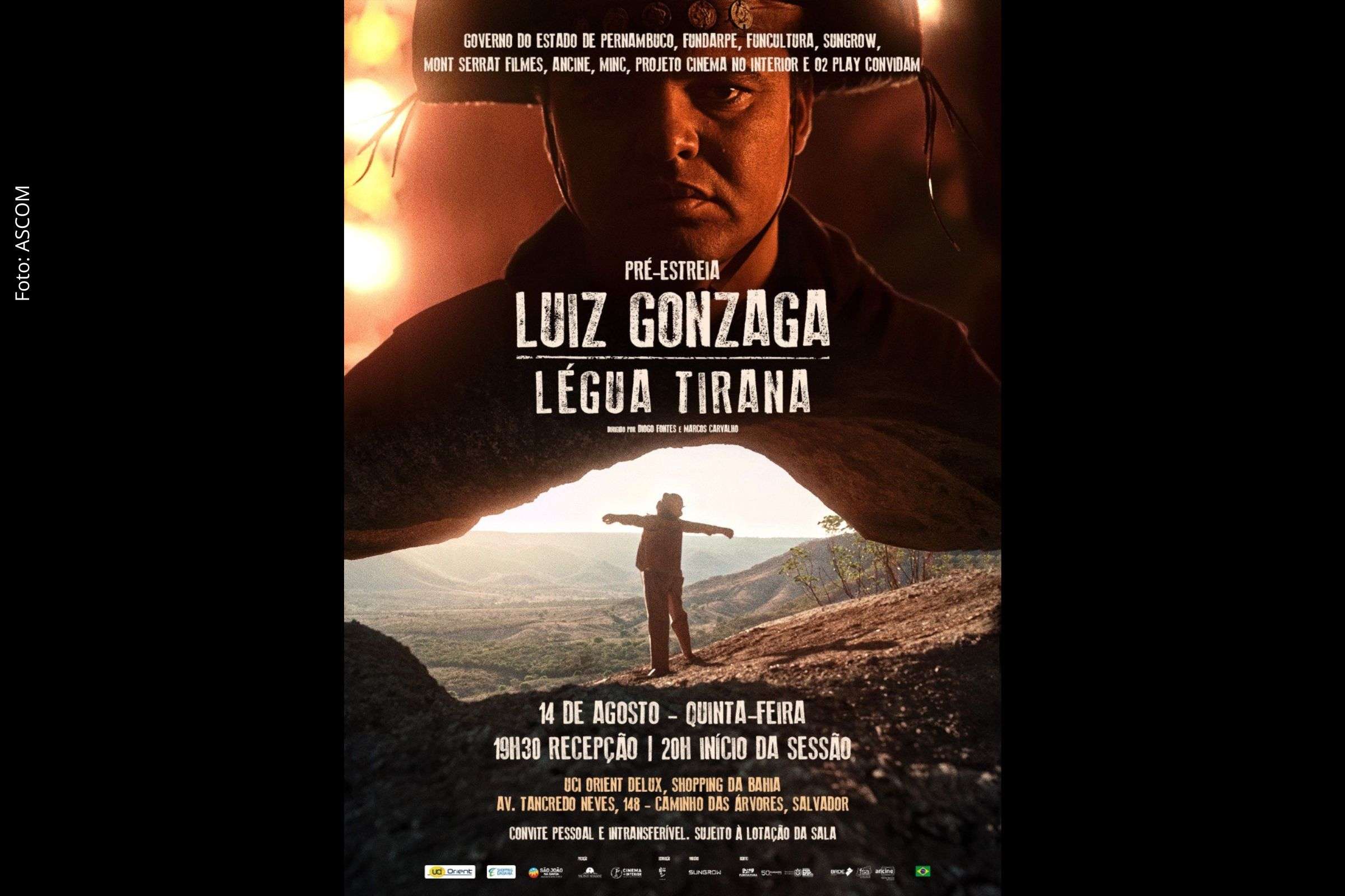 Evento no Shopping da Bahia reunirá jornalistas, artistas e músicos para exibição inédita do longa-metragem sobre o Rei do Baião.