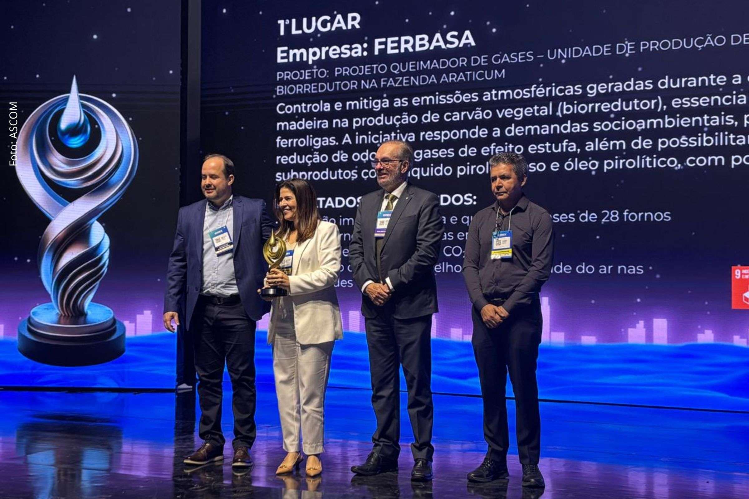 Prêmio FIEB 2025: Ferbasa é destaque em Tecnologias Sustentáveis