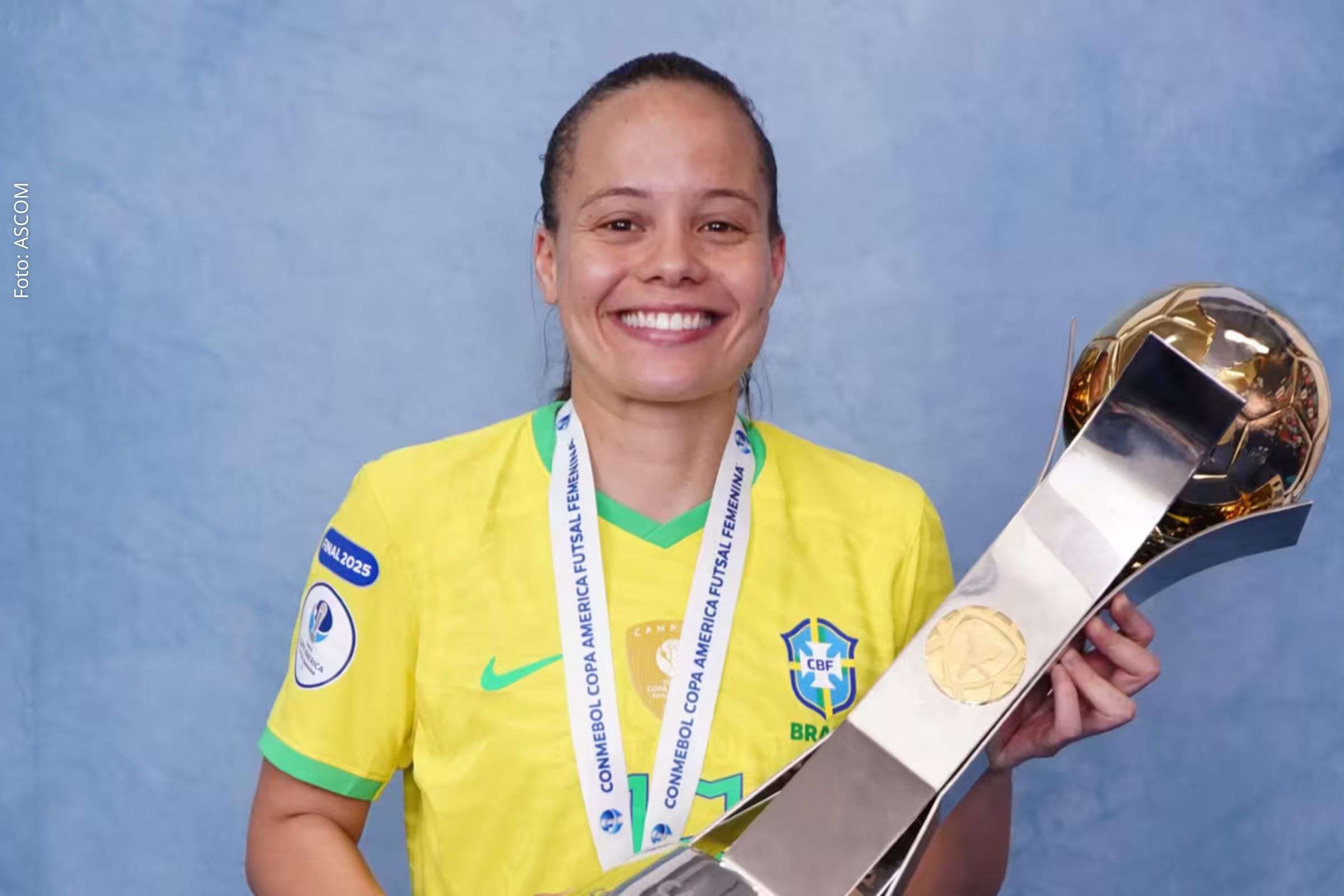 Natalinha mira Copa do Mundo Feminina de Futsal após desempenho na Copa América