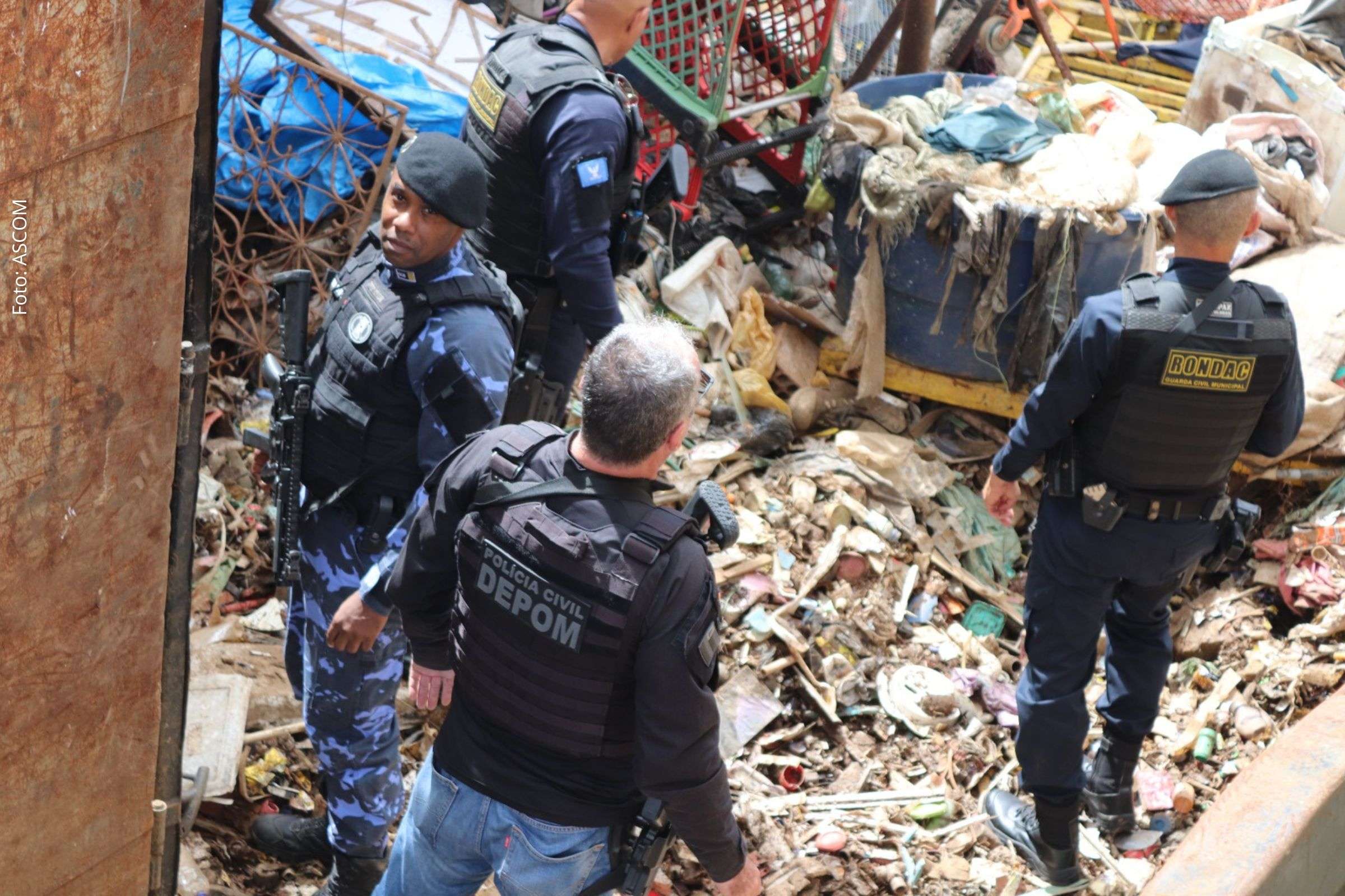 Operação Escudo Urbano apreende peças e materiais de origem suspeita em ação conjunta da Polícia Civil e órgãos municipais.