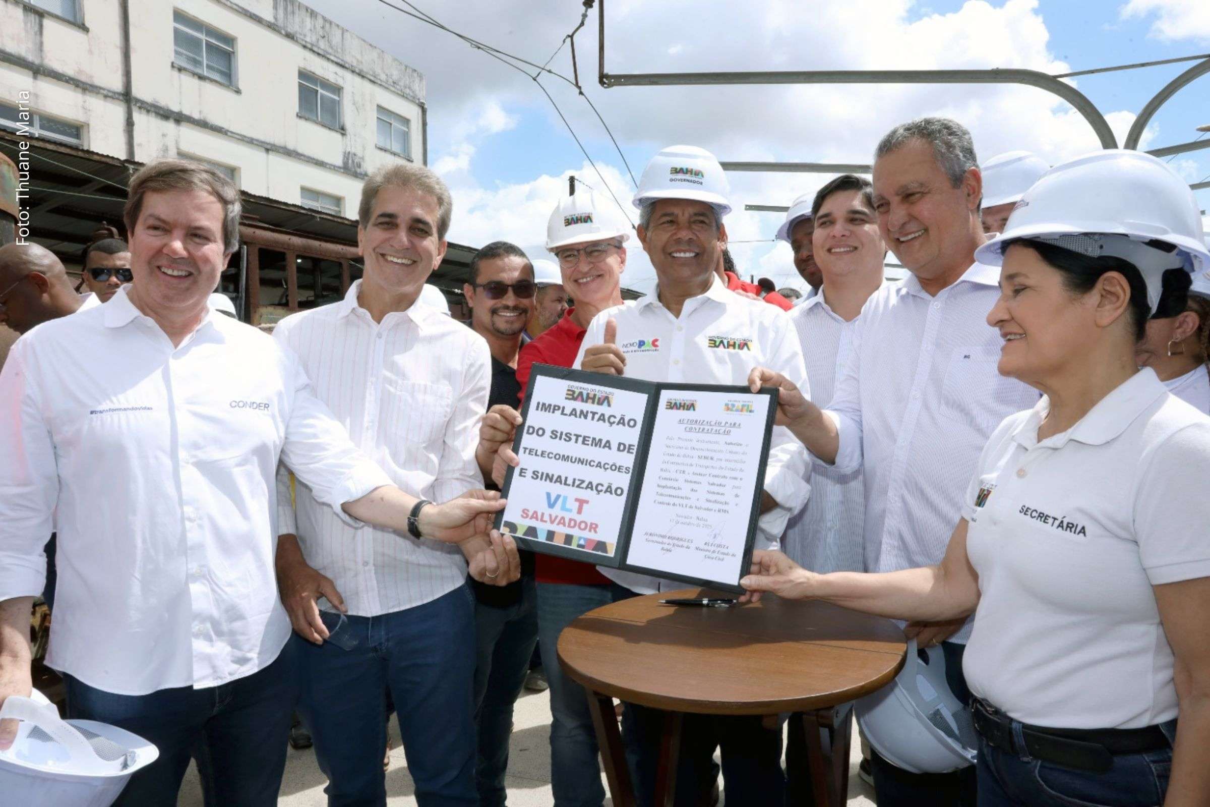 VLT de Salvador avança com autorização de sistemas e obras visitadas pelo governador Jerônimo e ministro Rui Costa