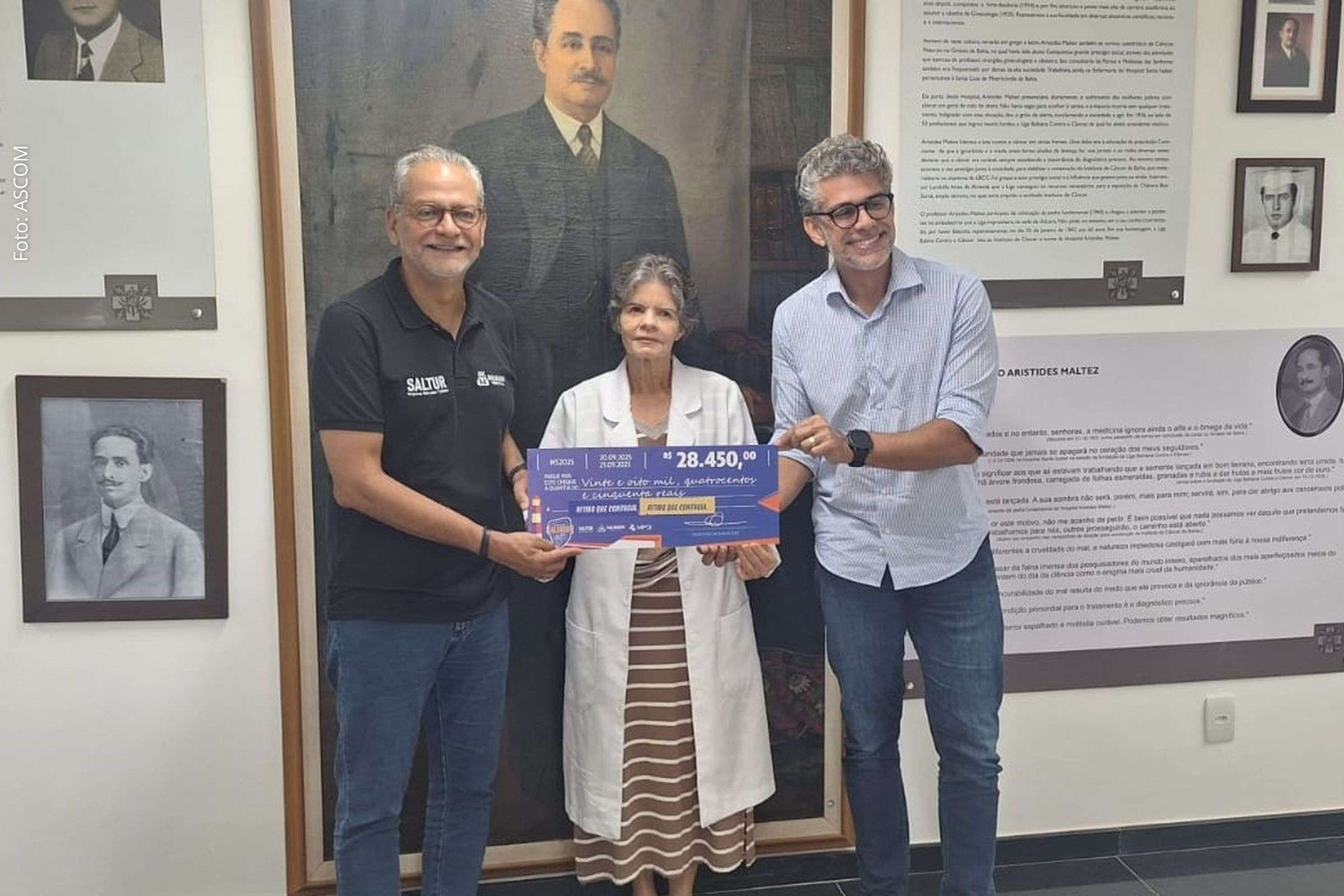 Hospital Aristides Maltez recebe doação de R$28,4 mil da Maratona Salvador