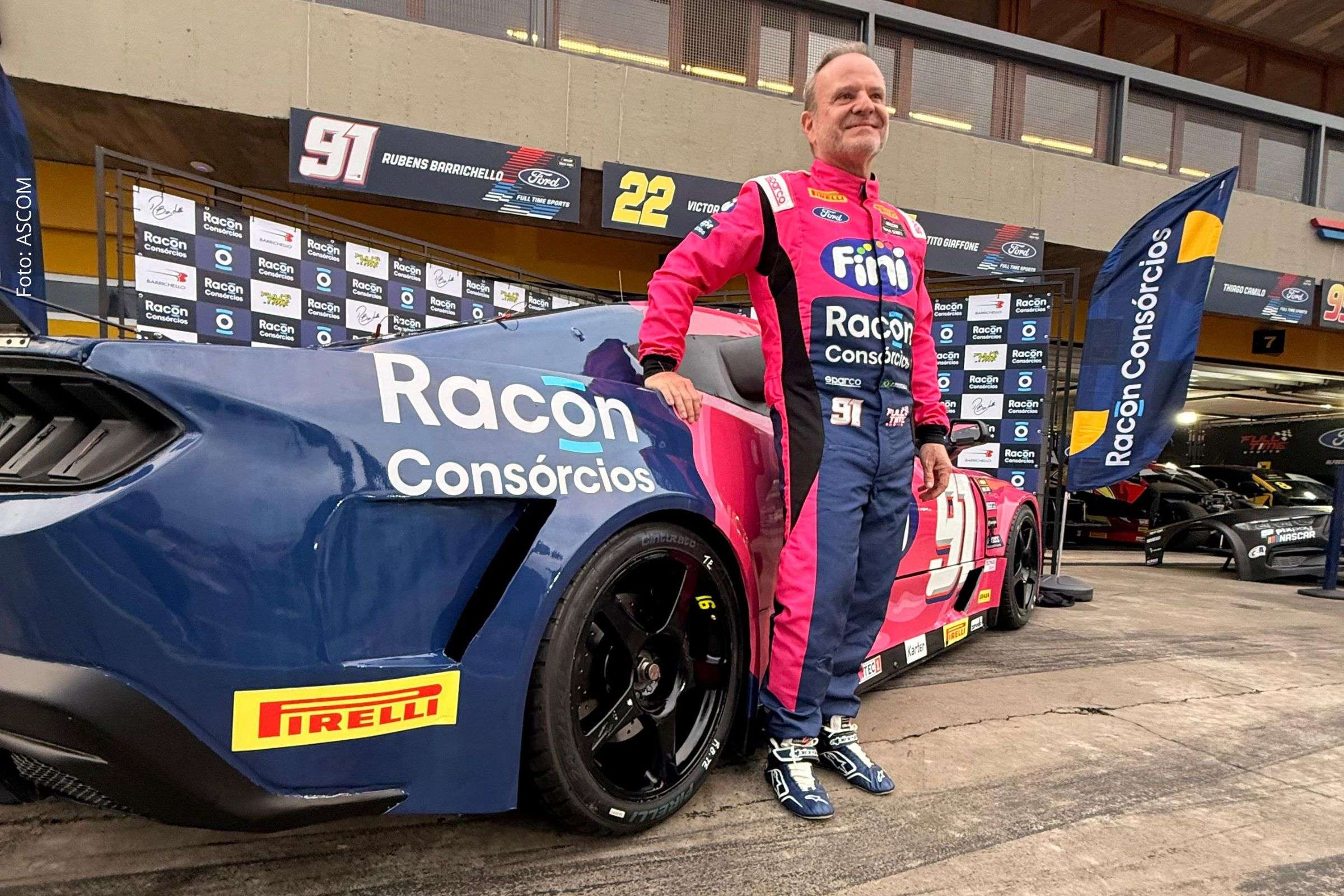 Rubens Barrichello é o novo embaixador da Racon Consórcios em campanha nacional que une velocidade e planejamento financeiro