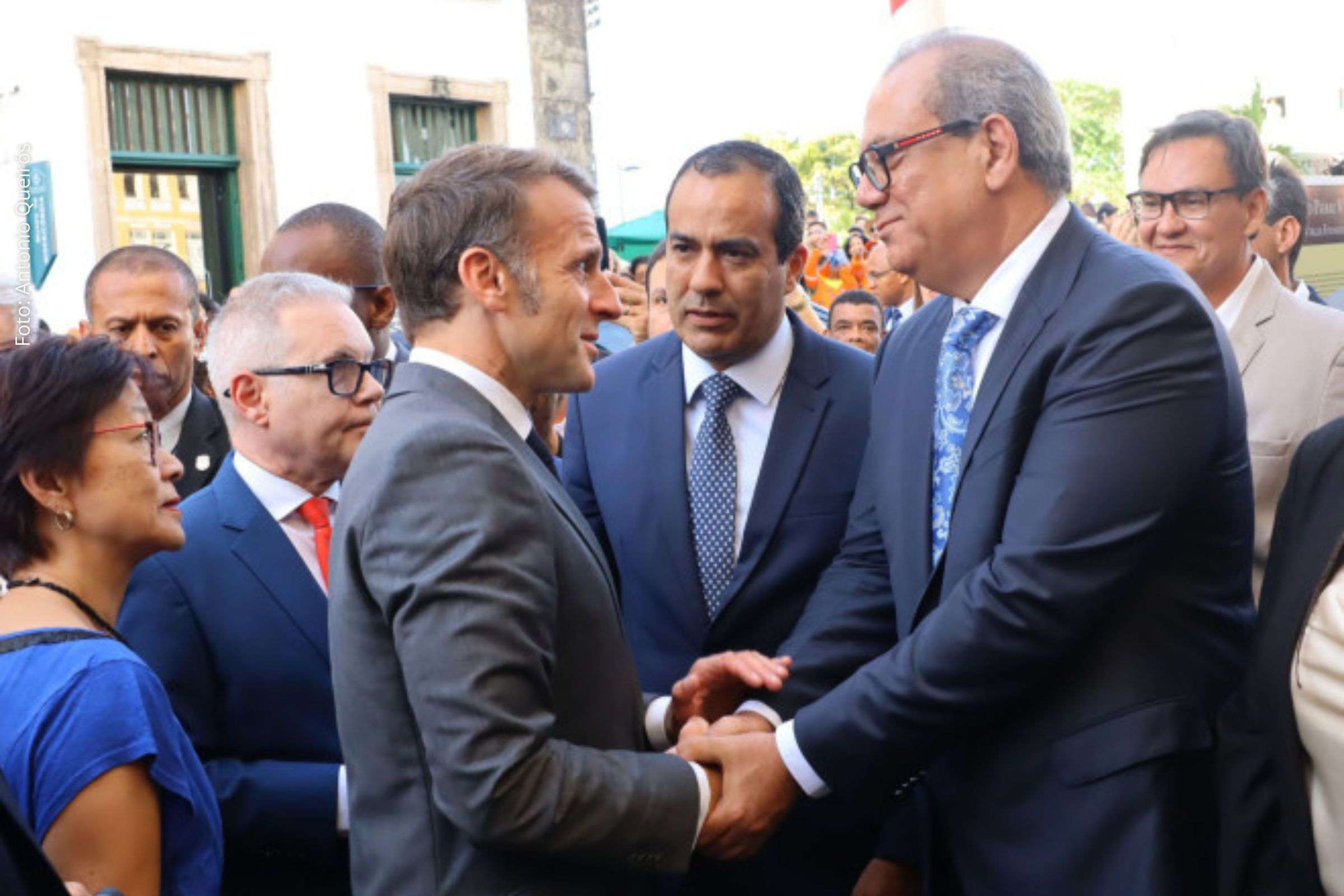 Câmara de Salvador participa da recepção ao presidente da França Emmanuel Macron e reforça cooperação internacional