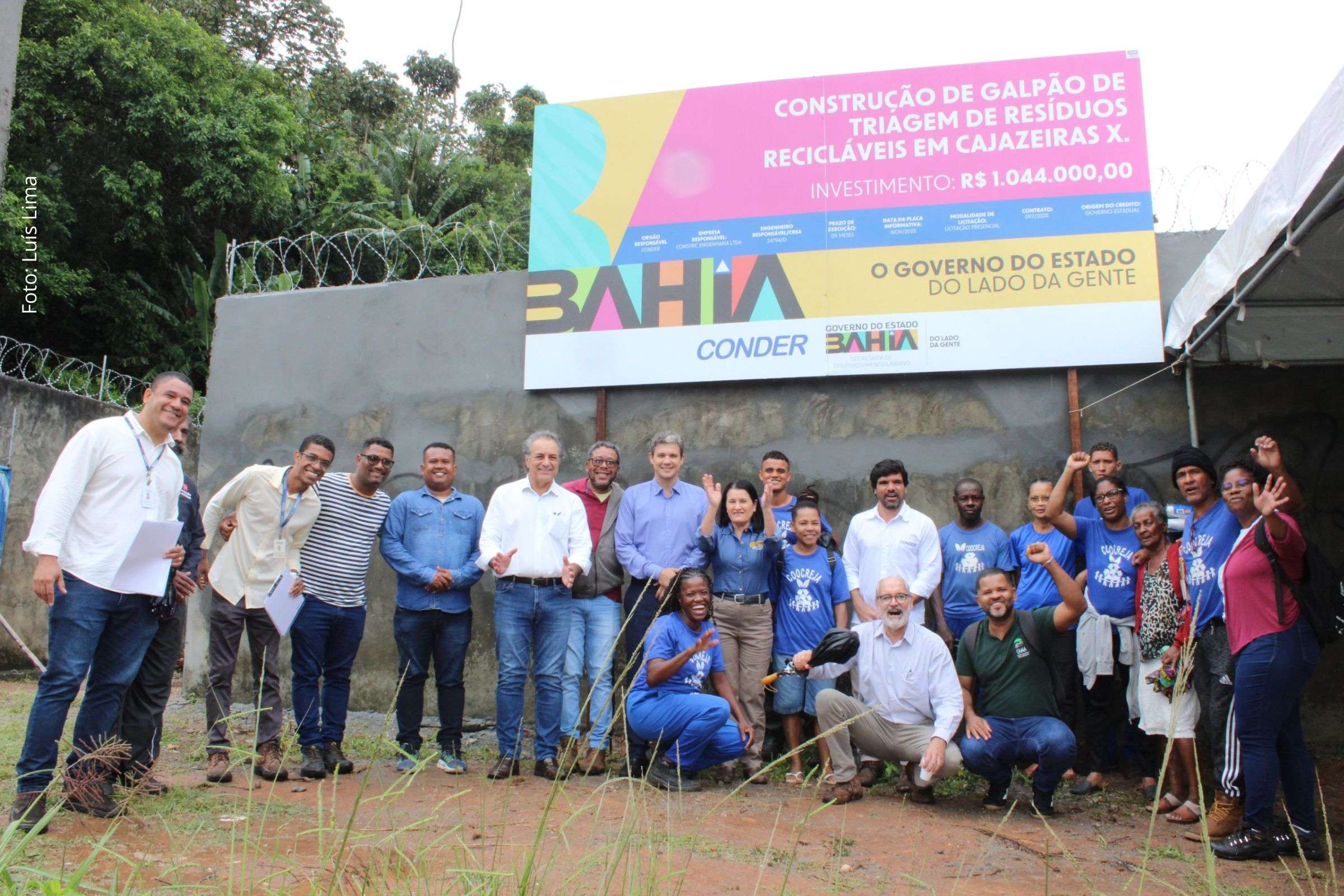 Governo da Bahia anuncia galpão para triagem de resíduos recicláveis em Cajazeiras X
