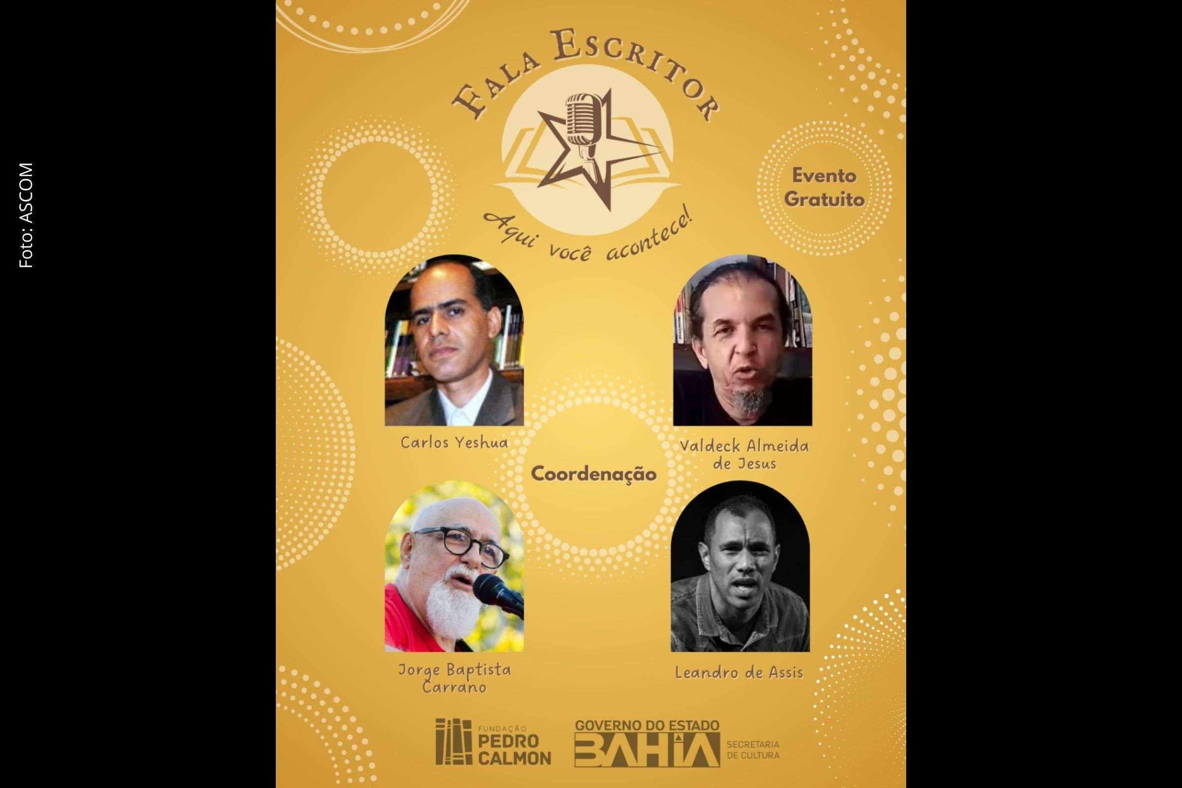 Projeto Fala Escritor encerra temporada com sarau, lançamentos de livros e programação cultural na Biblioteca Central da Bahia