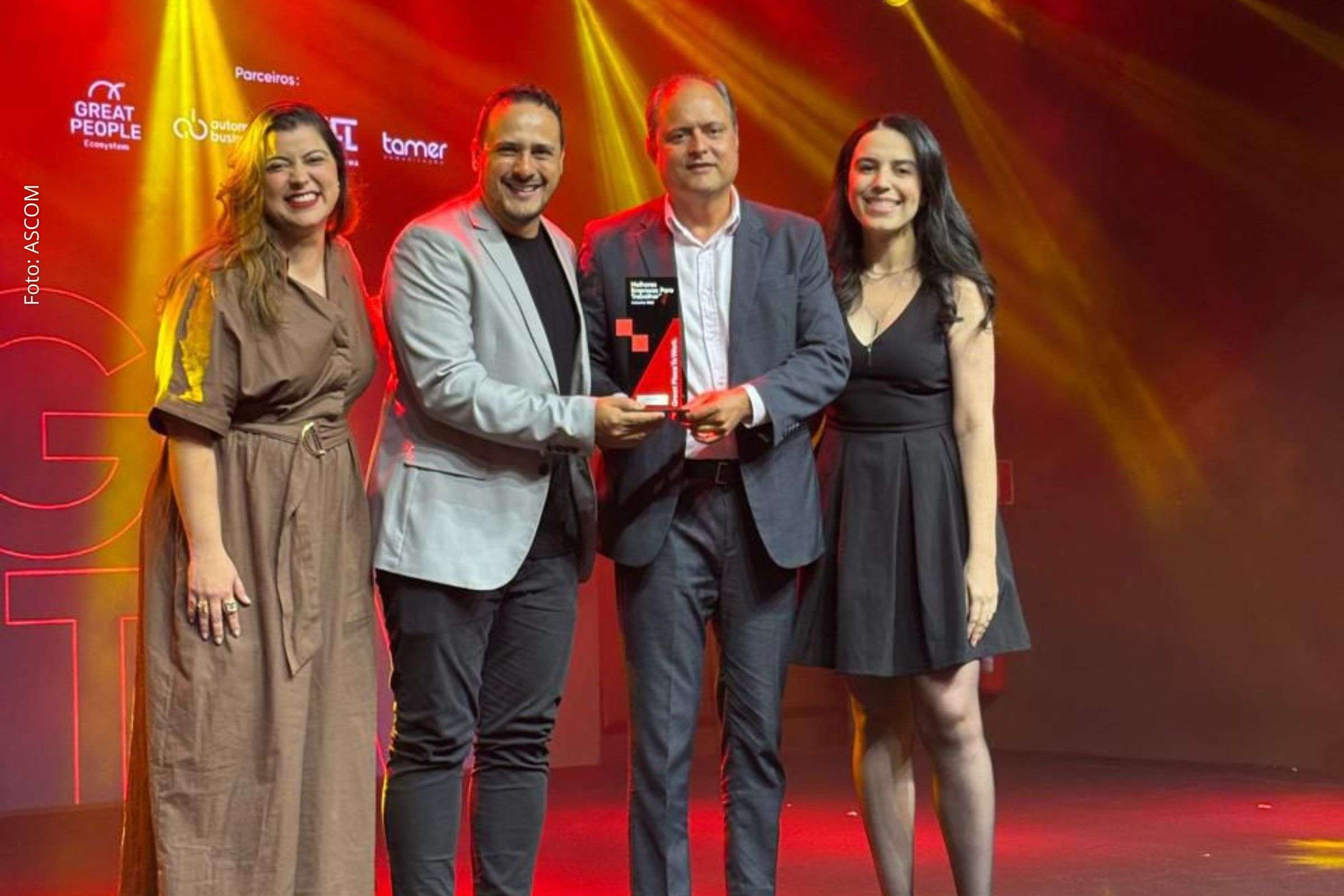 Reconhecimento destaca práticas de gestão de pessoas e excelência no ambiente de trabalho.