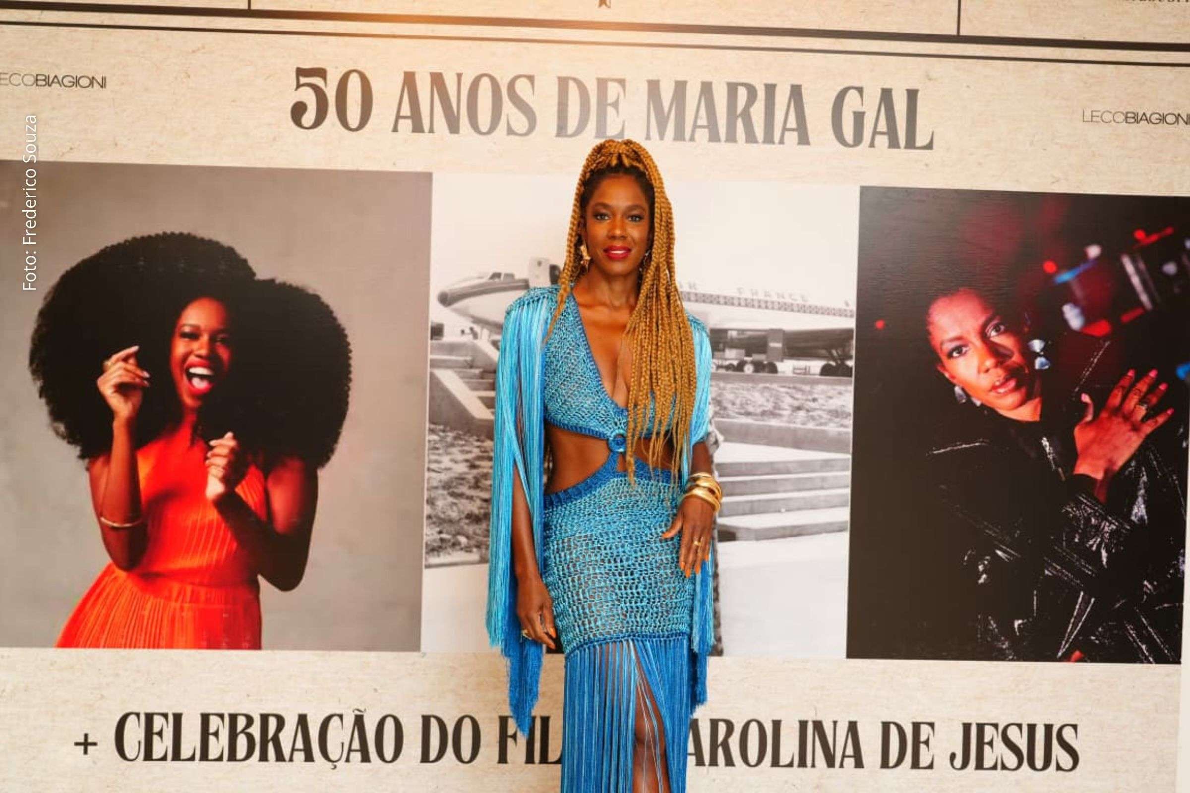 Maria Gal celebra 50 anos e marca trajetória artística com filme “Carolina de Jesus” em evento de representatividade