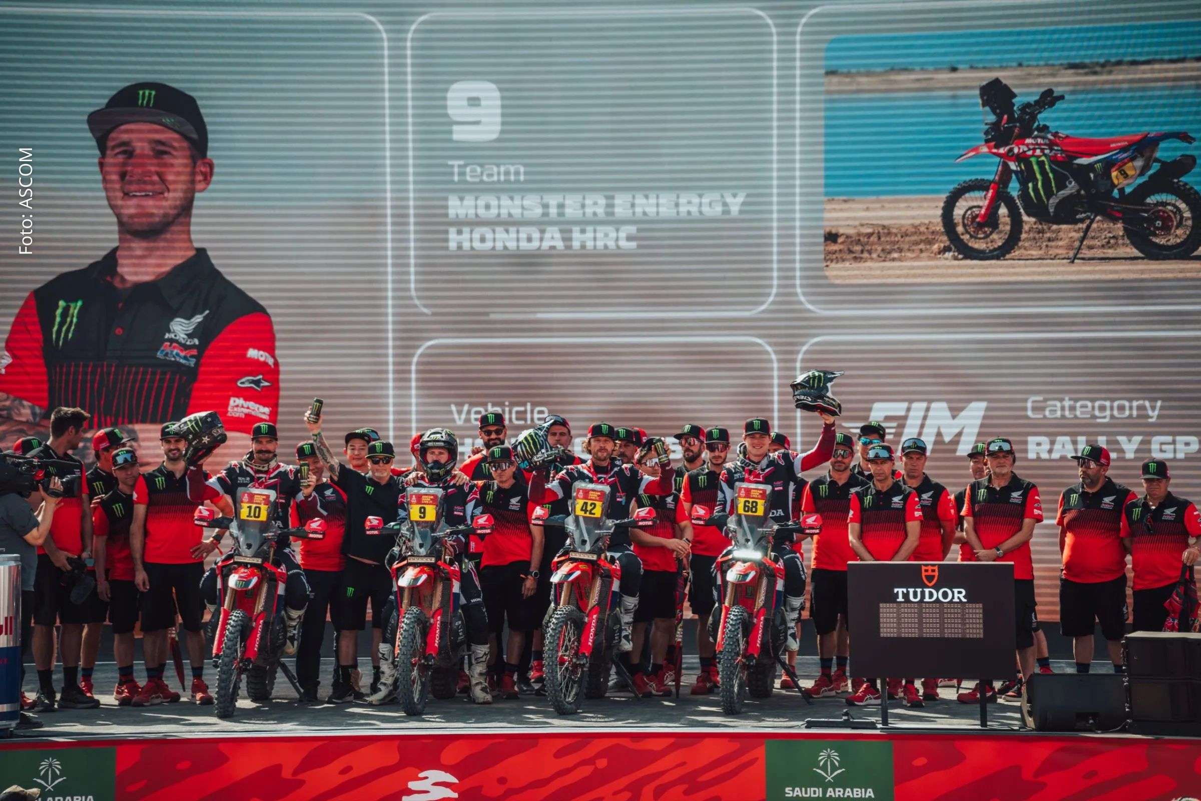 Monster Energy Honda HRC sobe ao pódio do Rally Dakar 2026 após chegada mais apertada da história