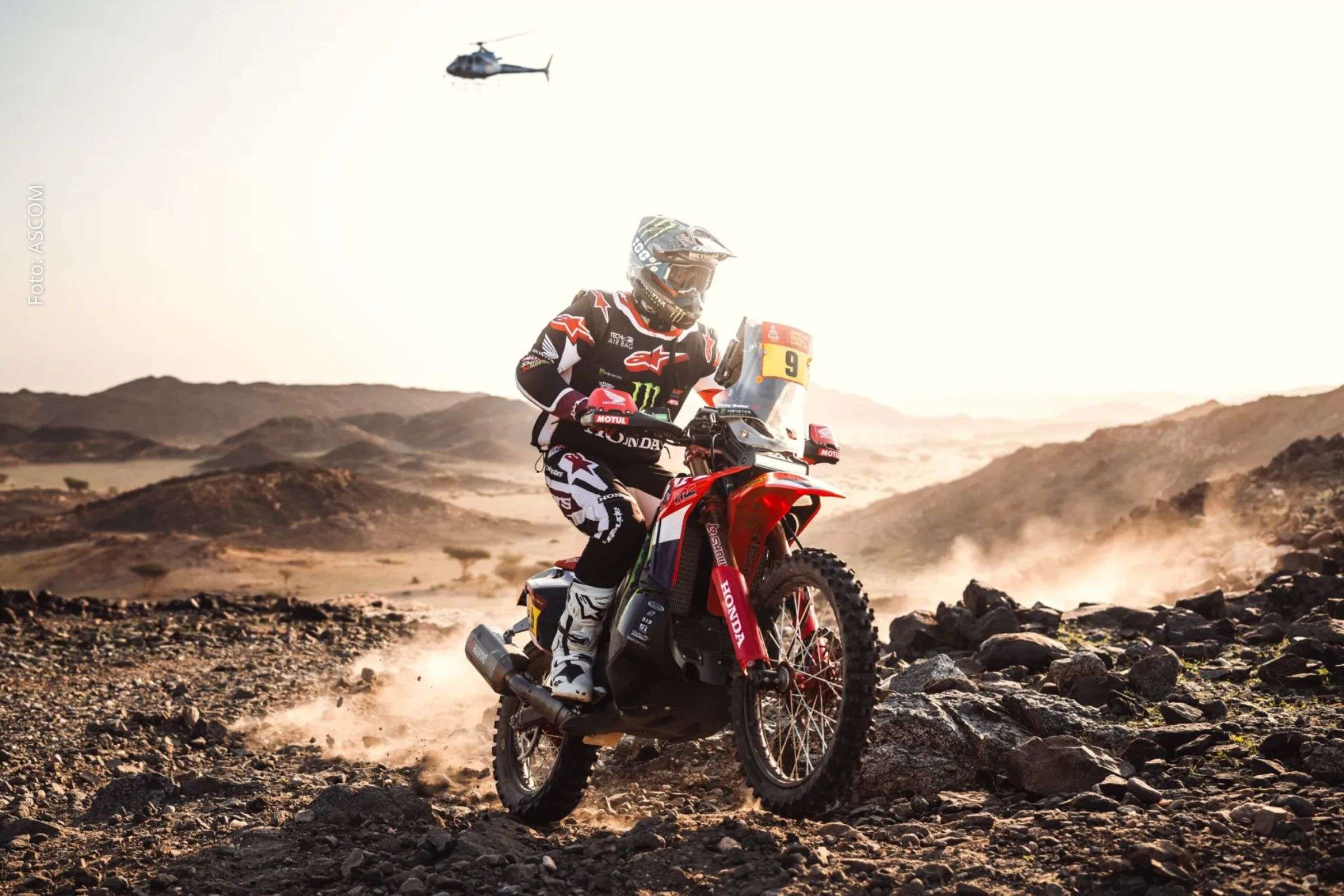 Pilotos da Honda largam entre os líderes na abertura do Rally Dakar 2026 na Arábia Saudita