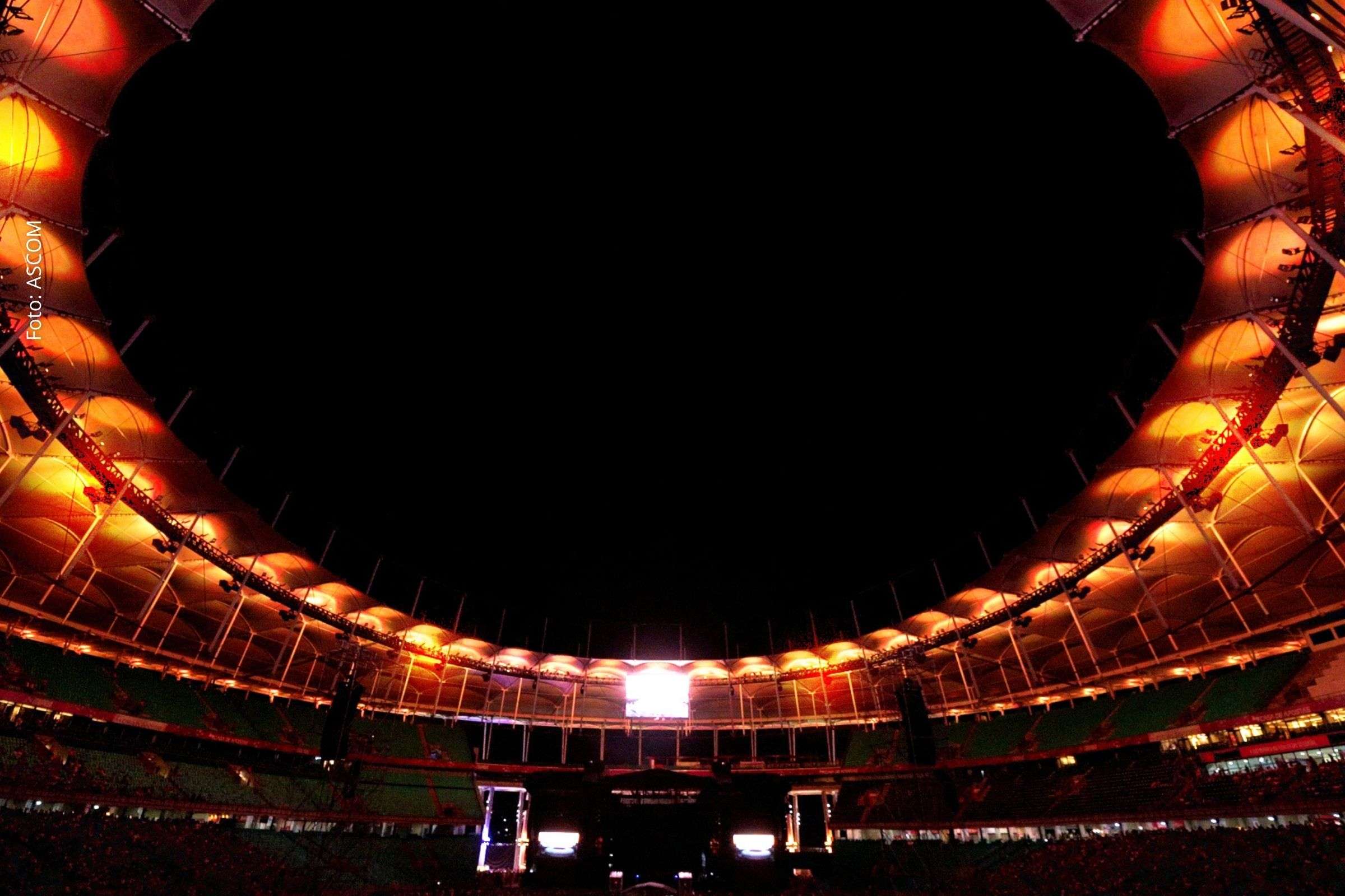 Arena Fonte Nova estreia show de luzes no jogo Bahia x Fluminense pelo Brasileirão